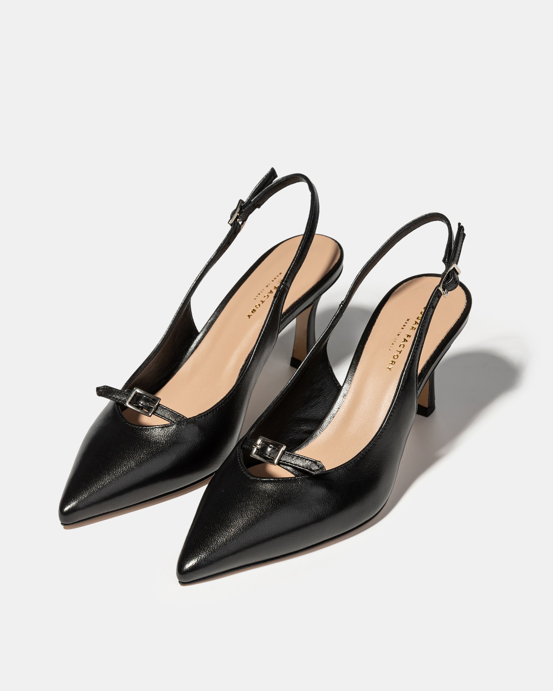 Чёрные кожаные туфли на каблуке - Image 2 of 5