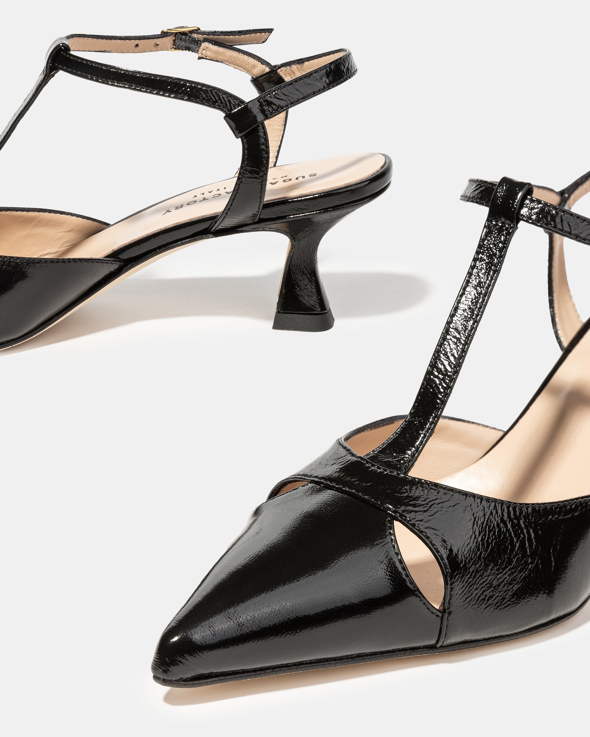 Черные кожаные туфли с ремешками - Image 4 of 4