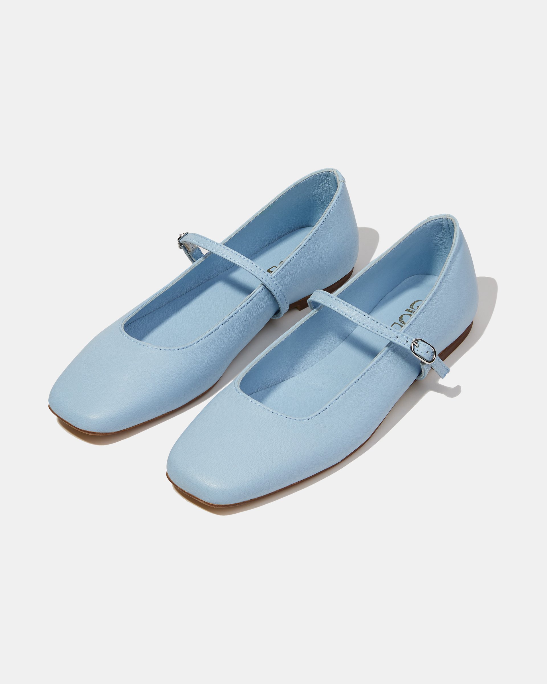 Голубые балетки из натуральной кожи - Image 2 of 4