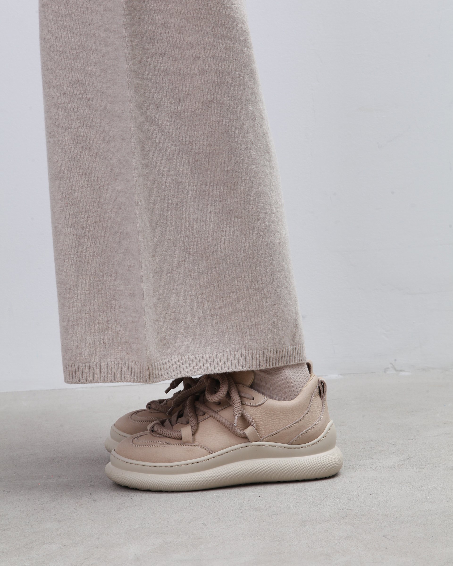 Бежевые кеды из натуральной кожи - Image 5 of 6