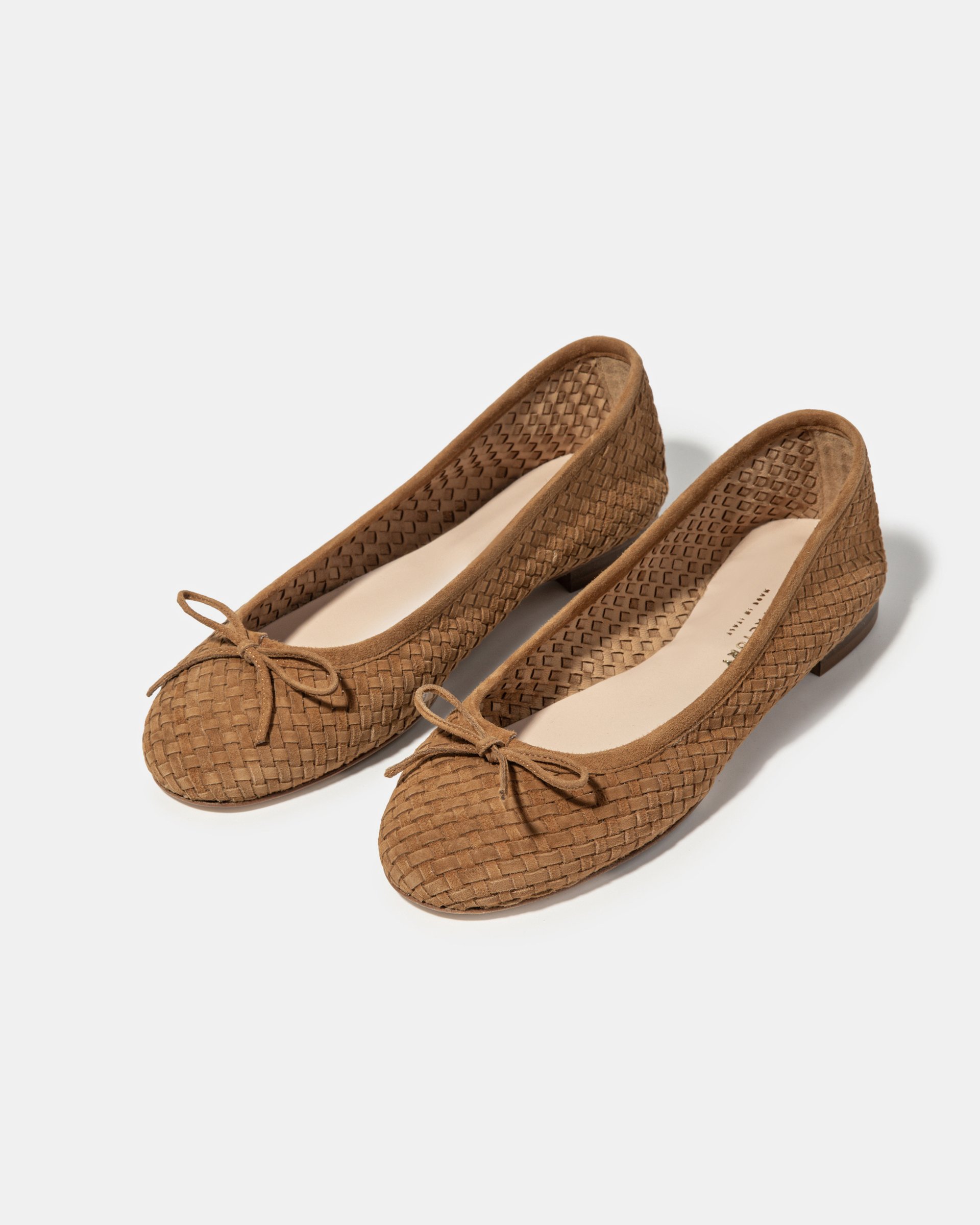 Коричневые балетки с бантиком - Image 2 of 4