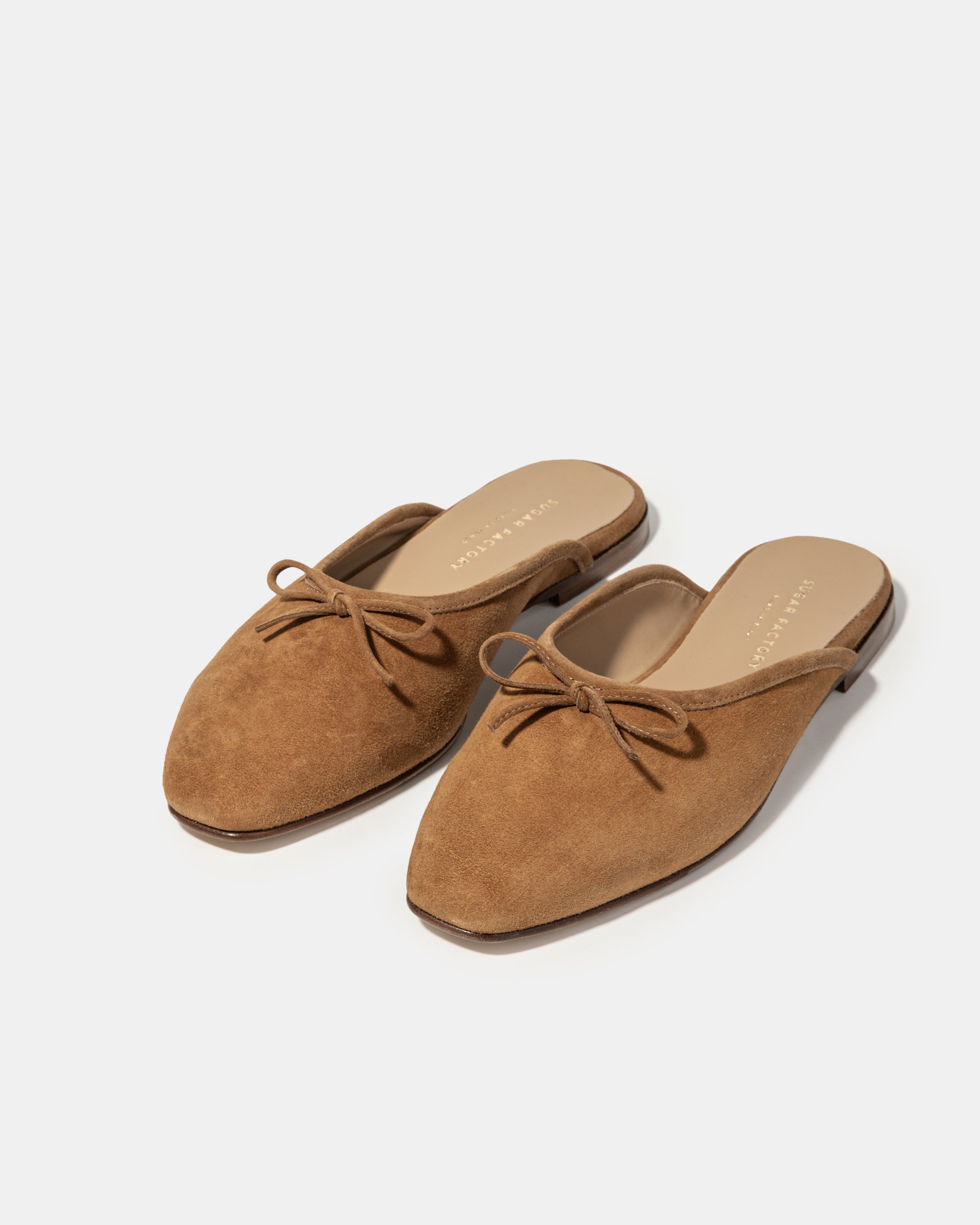 Коричневые замшевые слиперы - Image 2 of 5