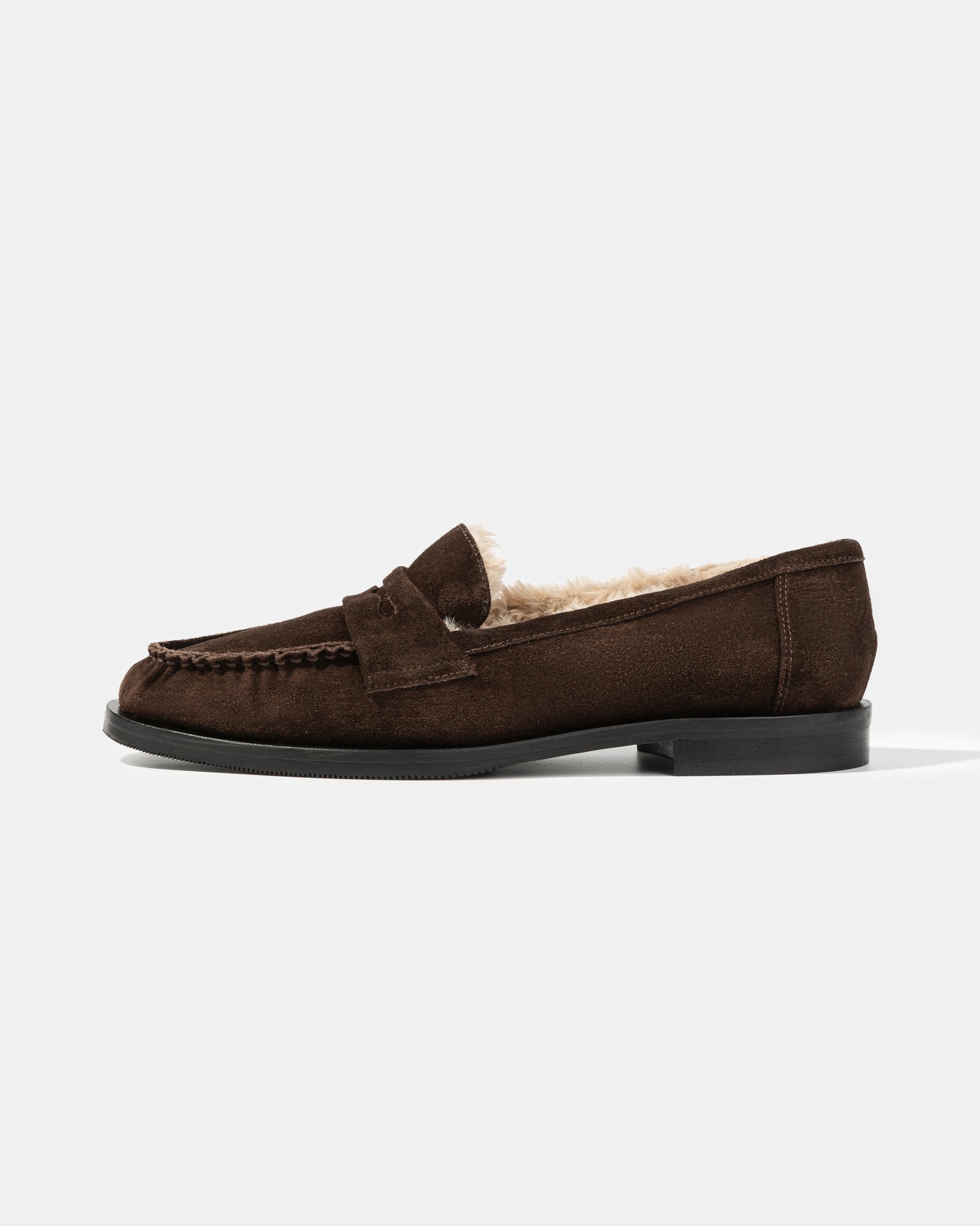 Темно-коричневые из натуральной замши - Main image