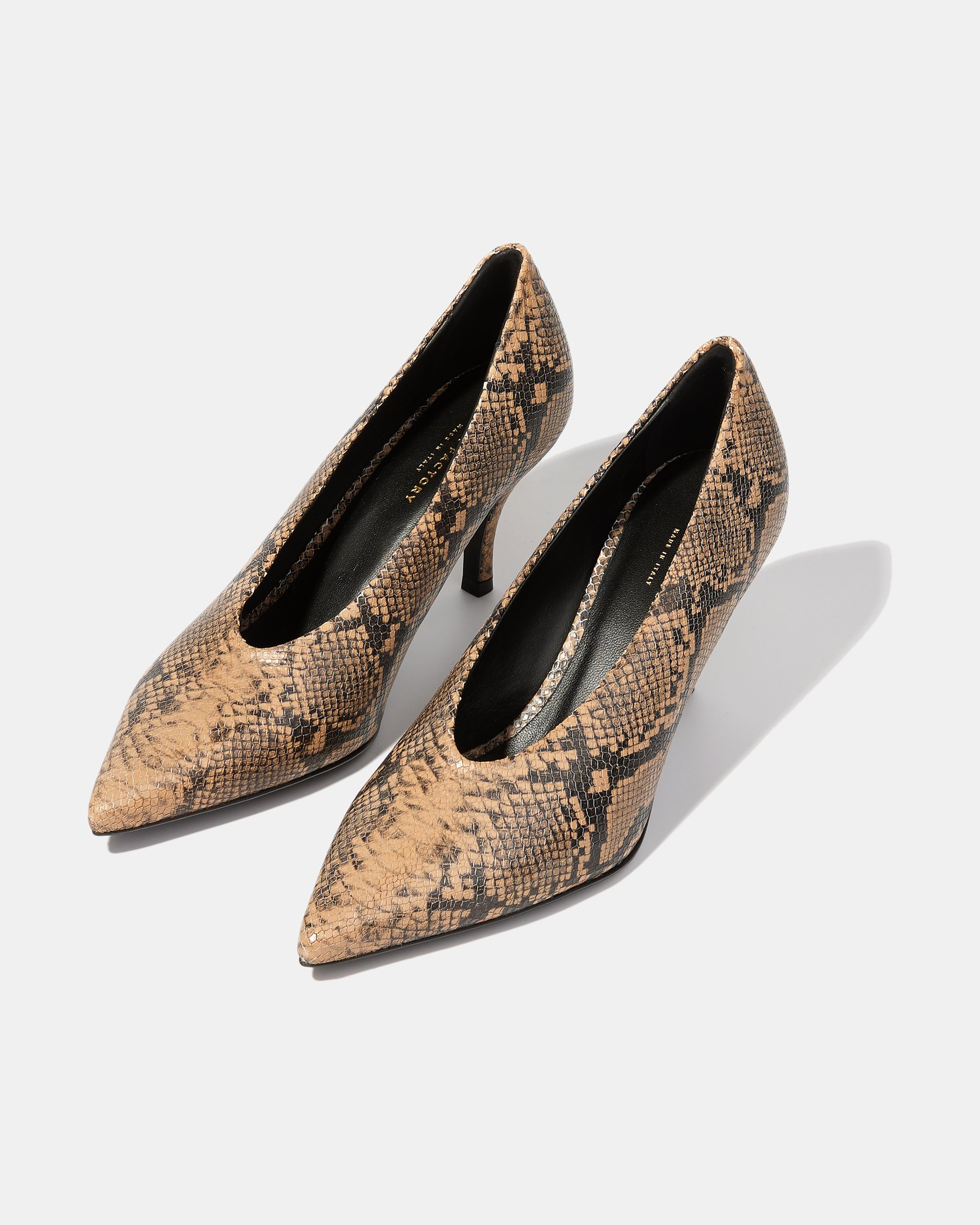 Кожаные туфли с принтом под питона - Image 2 of 5