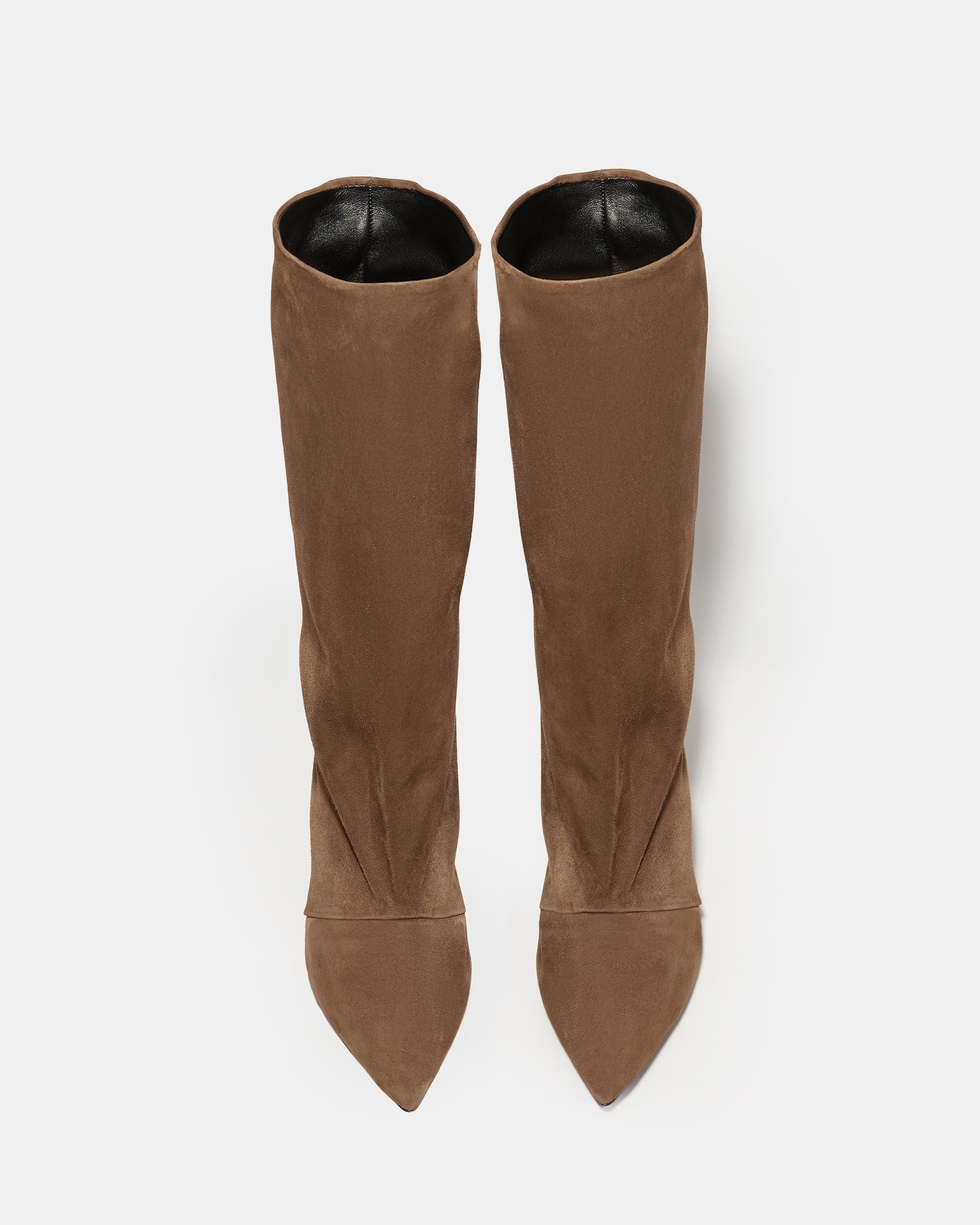 Коричневые сапоги из замши - Image 3 of 5