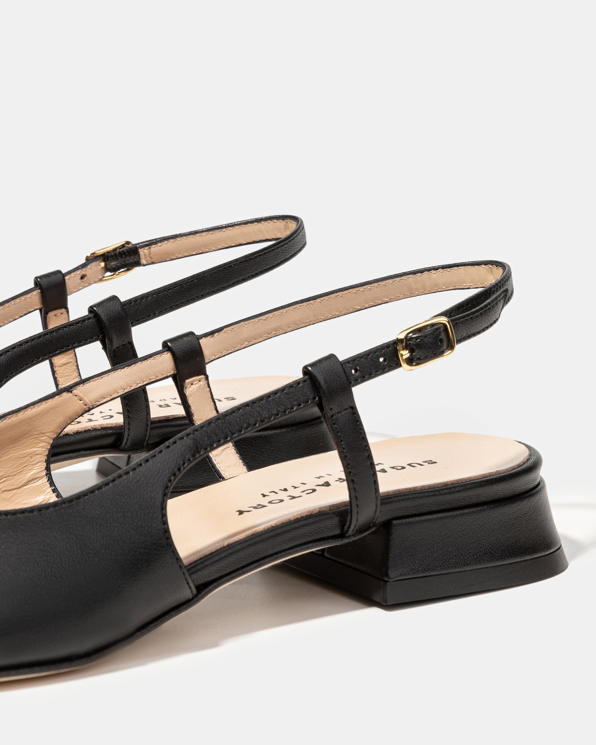 Черные кожаные туфли на ремешке - Image 4 of 4