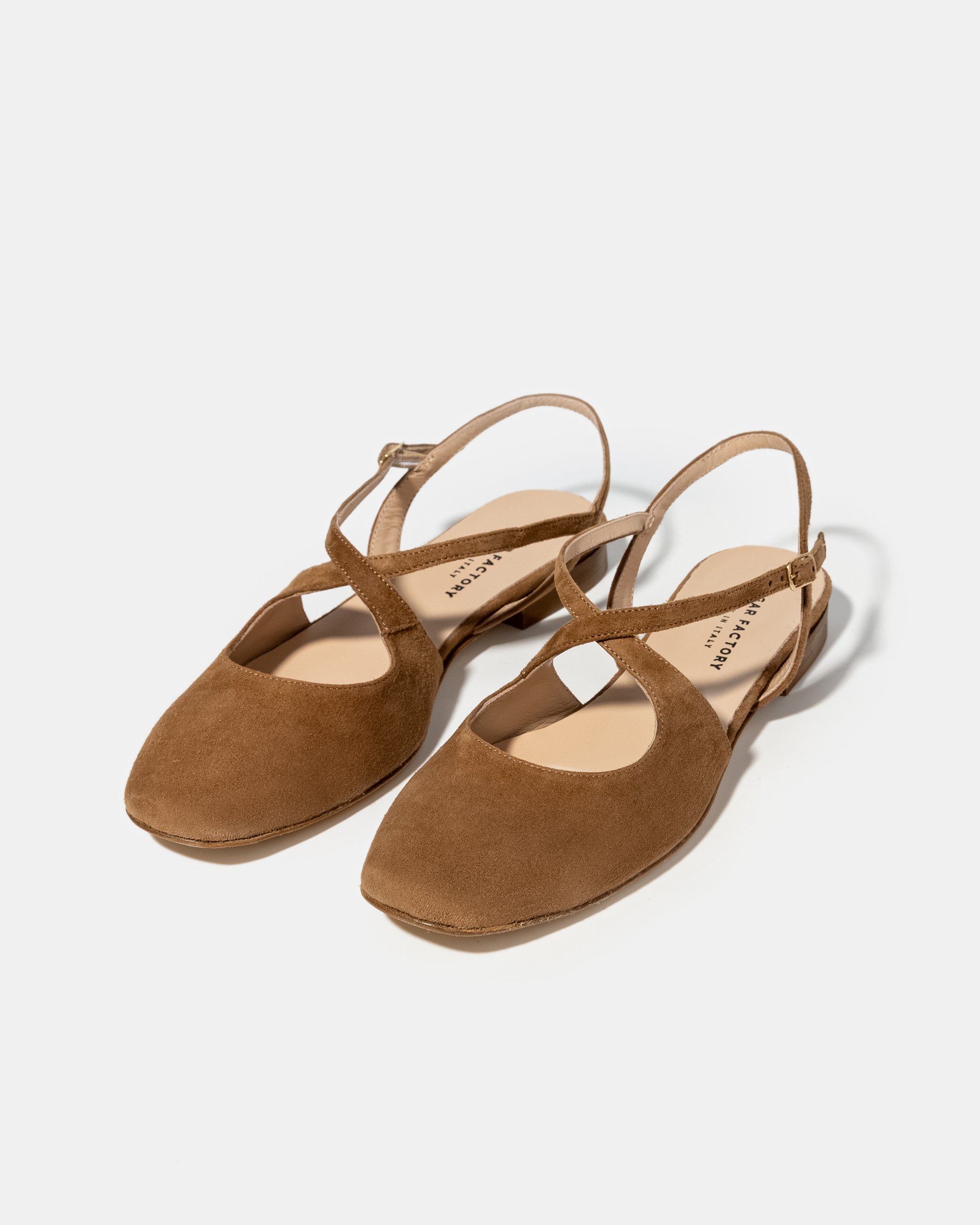 Коричневые замшевые туфли с ремешками - Image 2 of 4