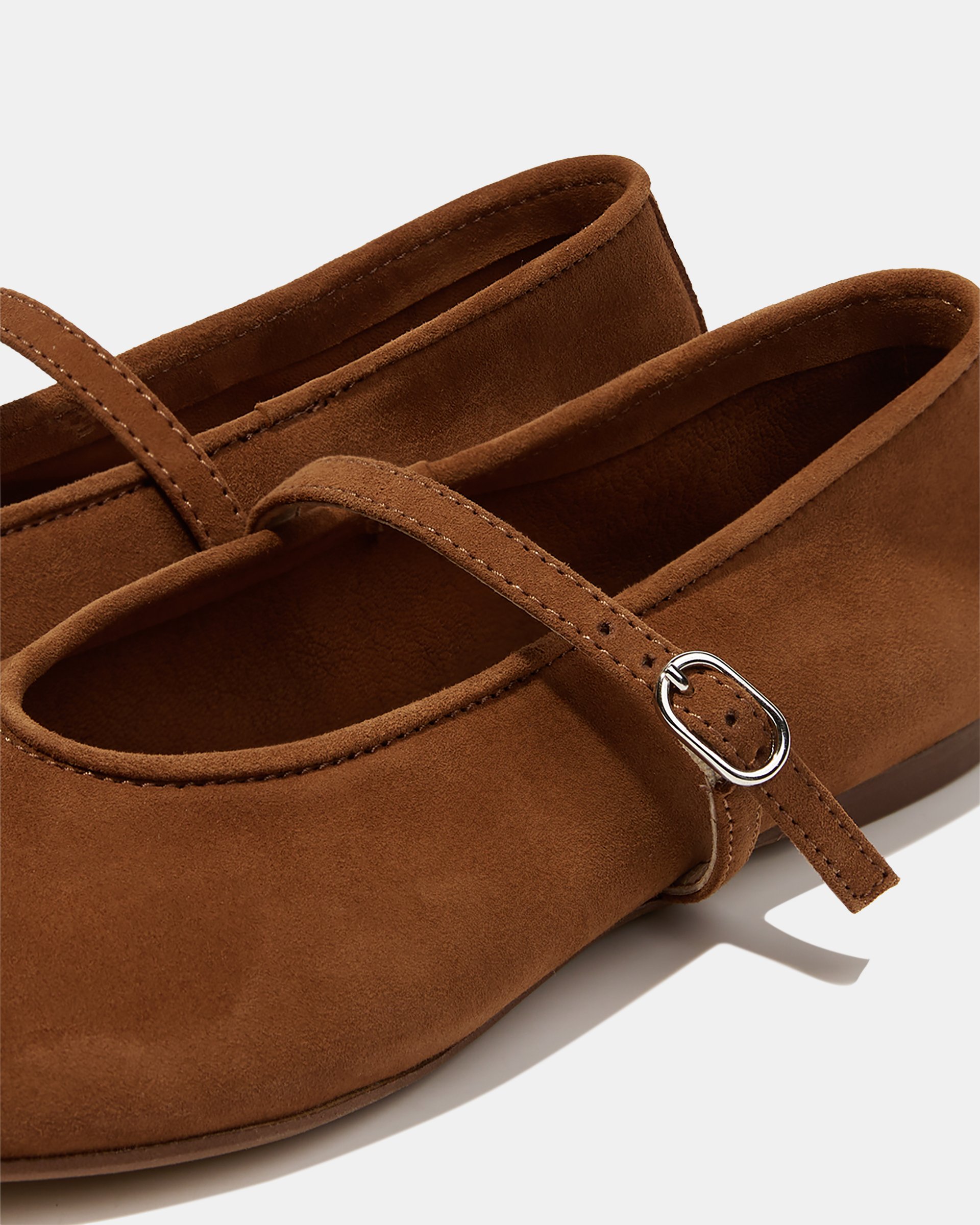 Коричневые замшевые балетки - Image 4 of 4