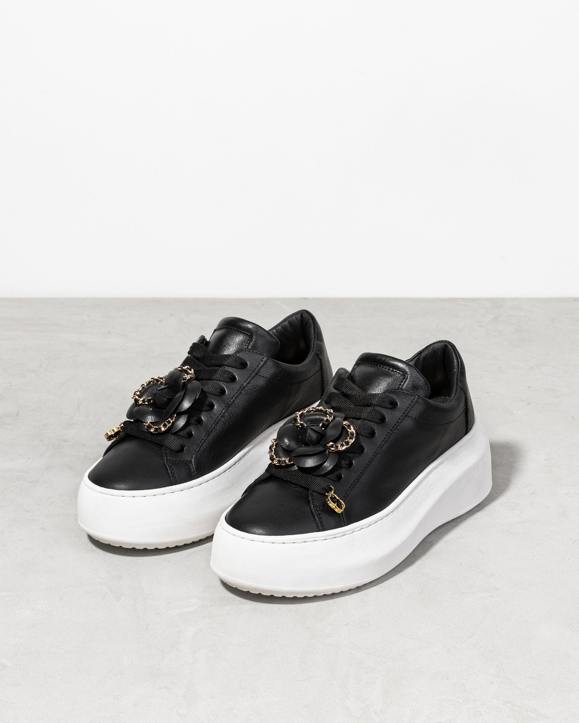 Черные кожаные кеды - Image 2 of 3