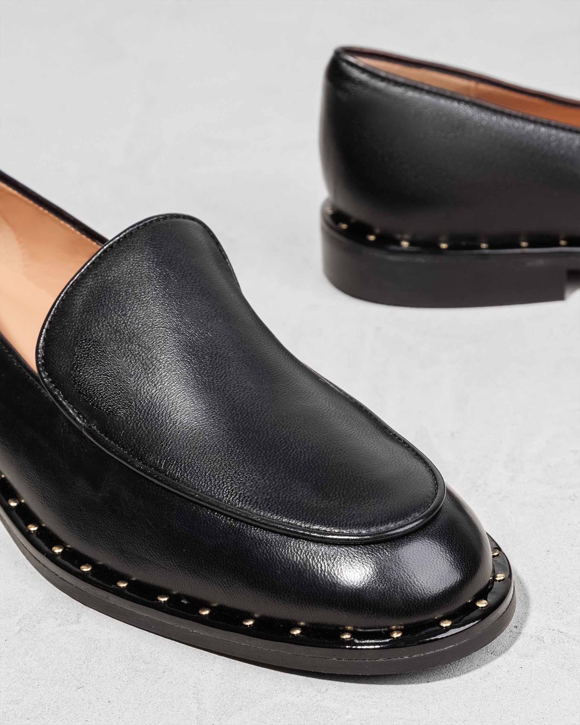 Черные кожаные лоферы - Image 4 of 6