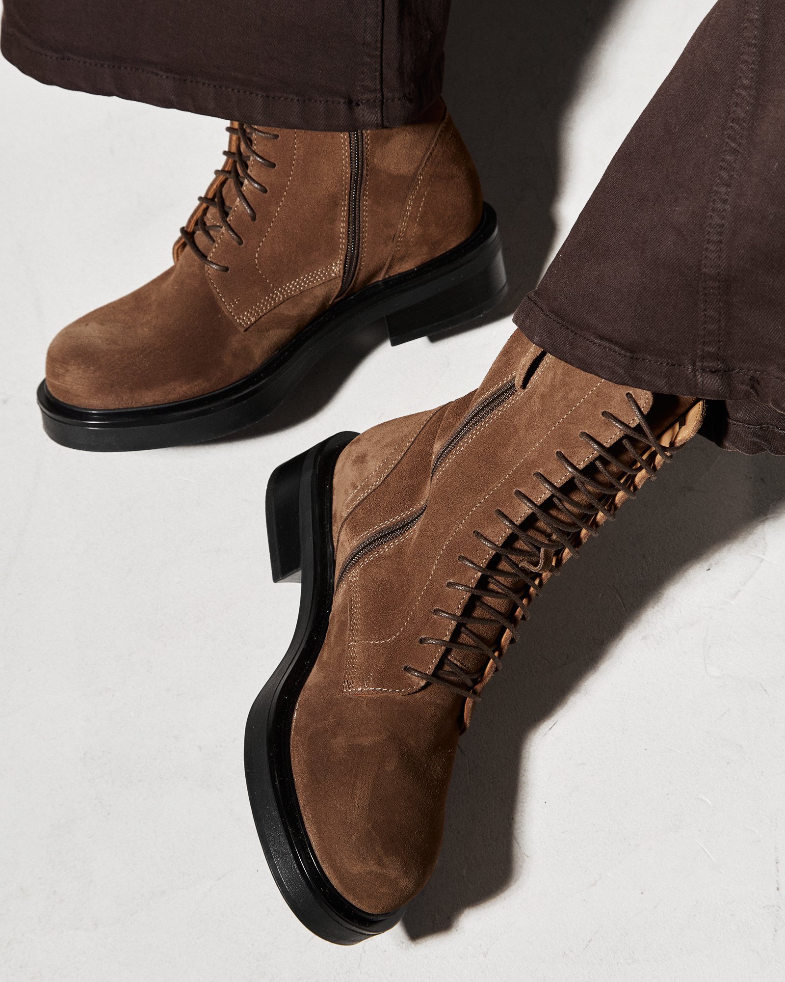 Бежевые замшевые ботинки - Image 3 of 3