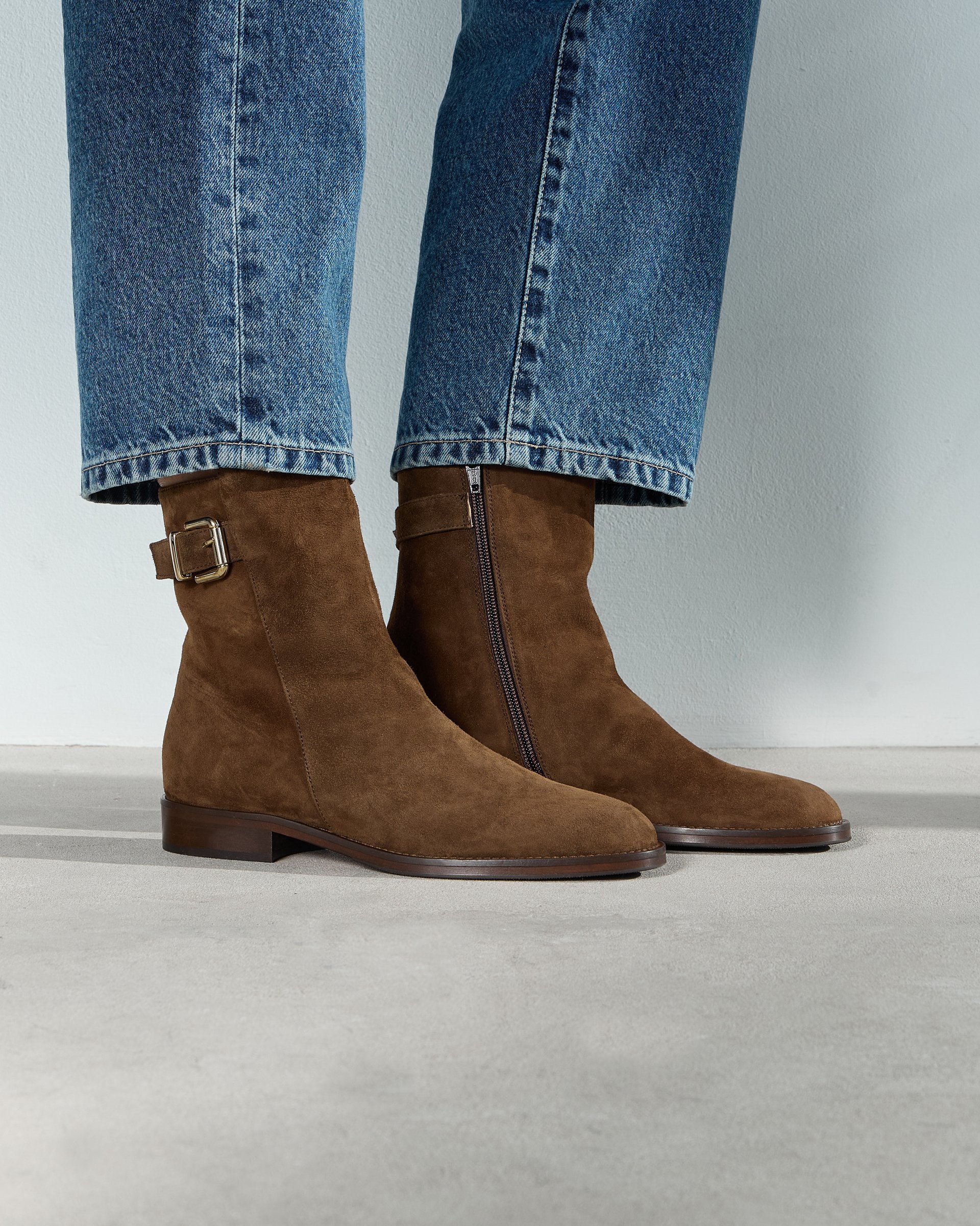 Коричневые замшевые ботильоны - Image 5 of 6