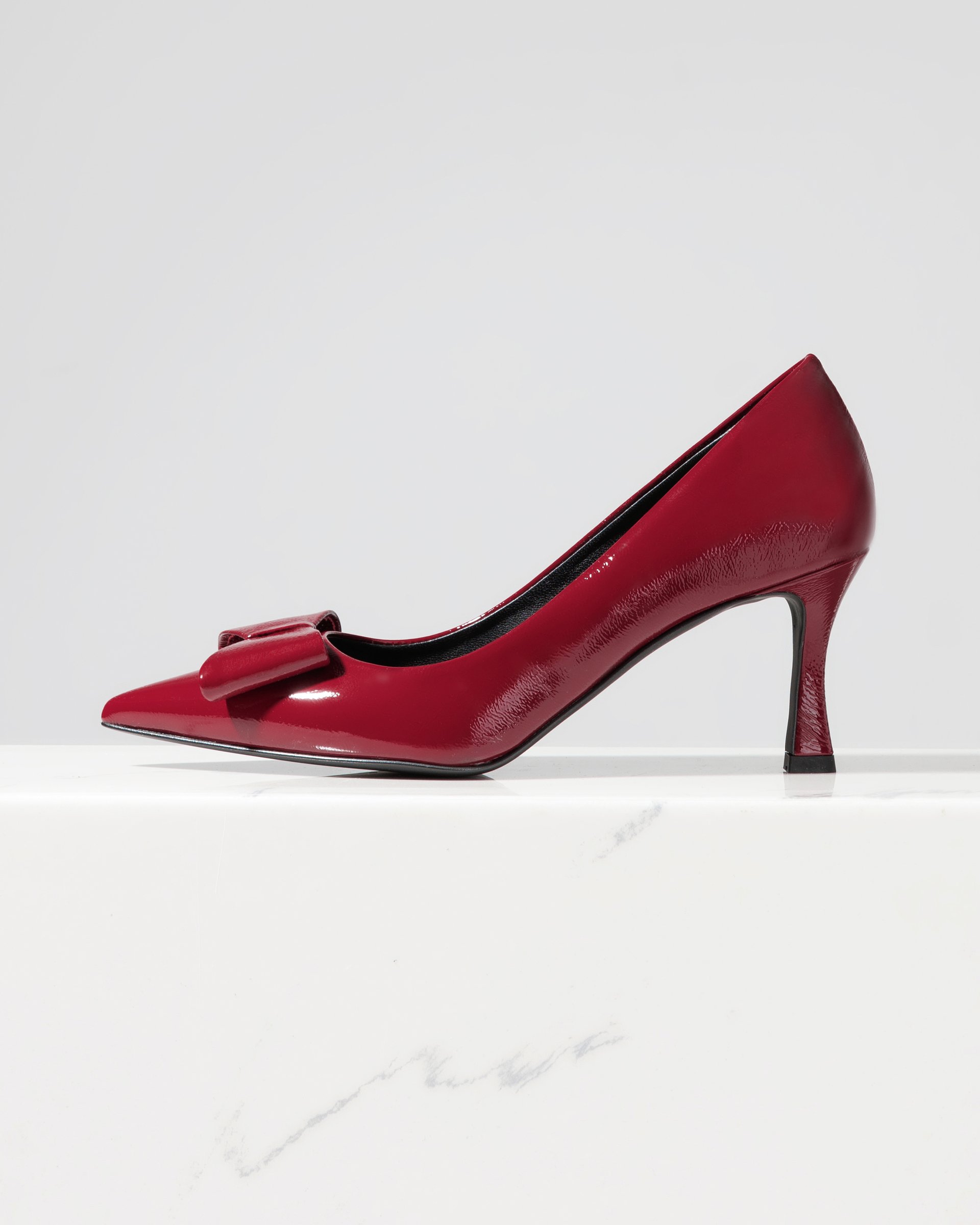 Бордовые туфли из лакированной кожи - Main image