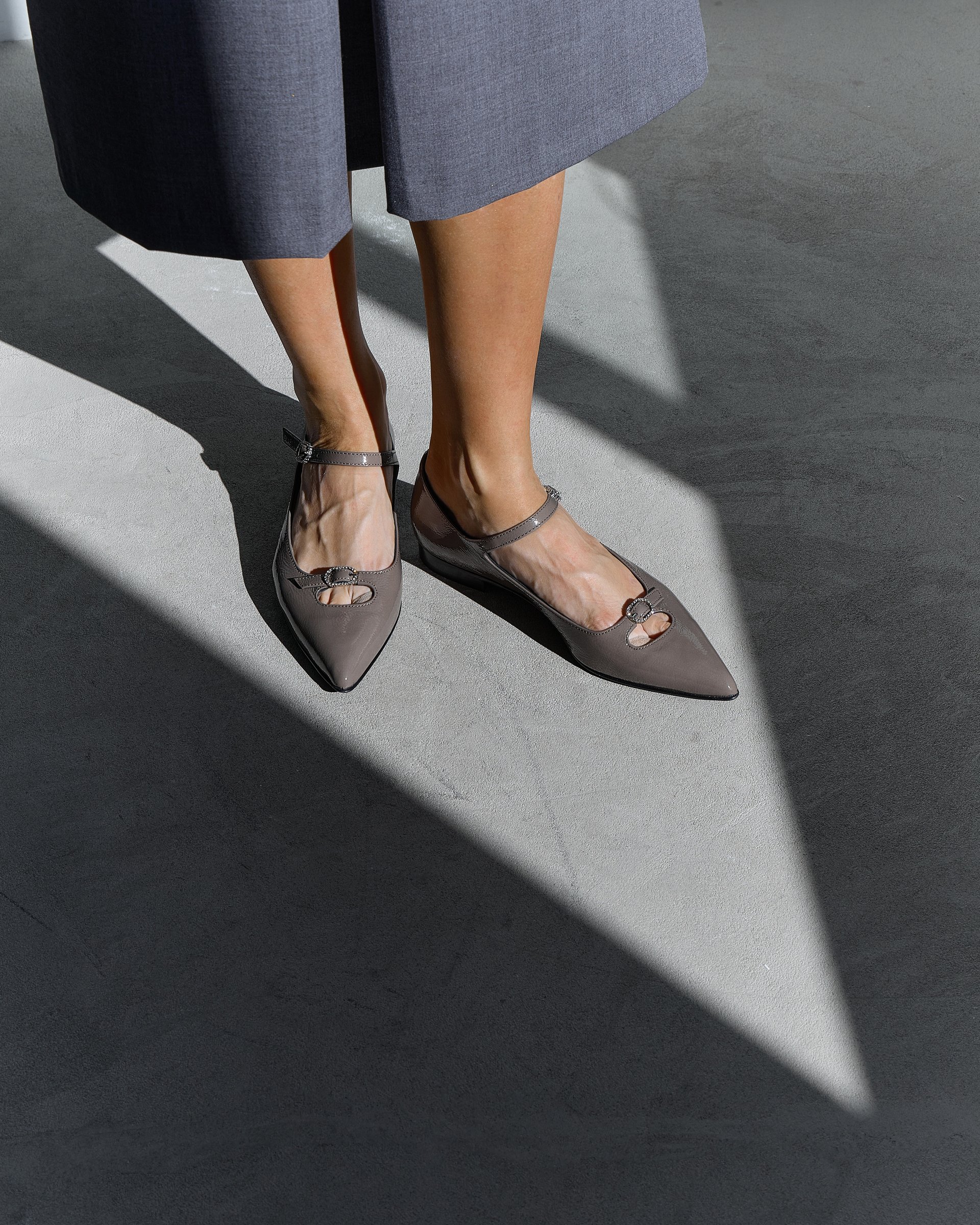 Серые лакированные туфли - Image 5 of 7