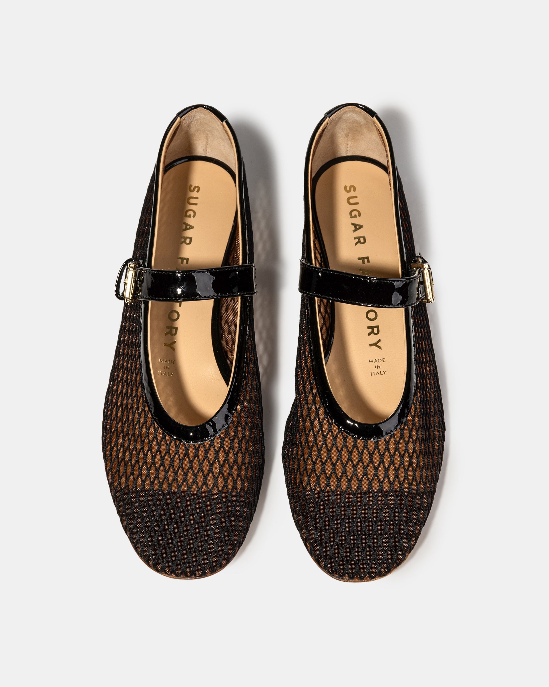 Черные балетки из текстильной сетки - Image 3 of 5