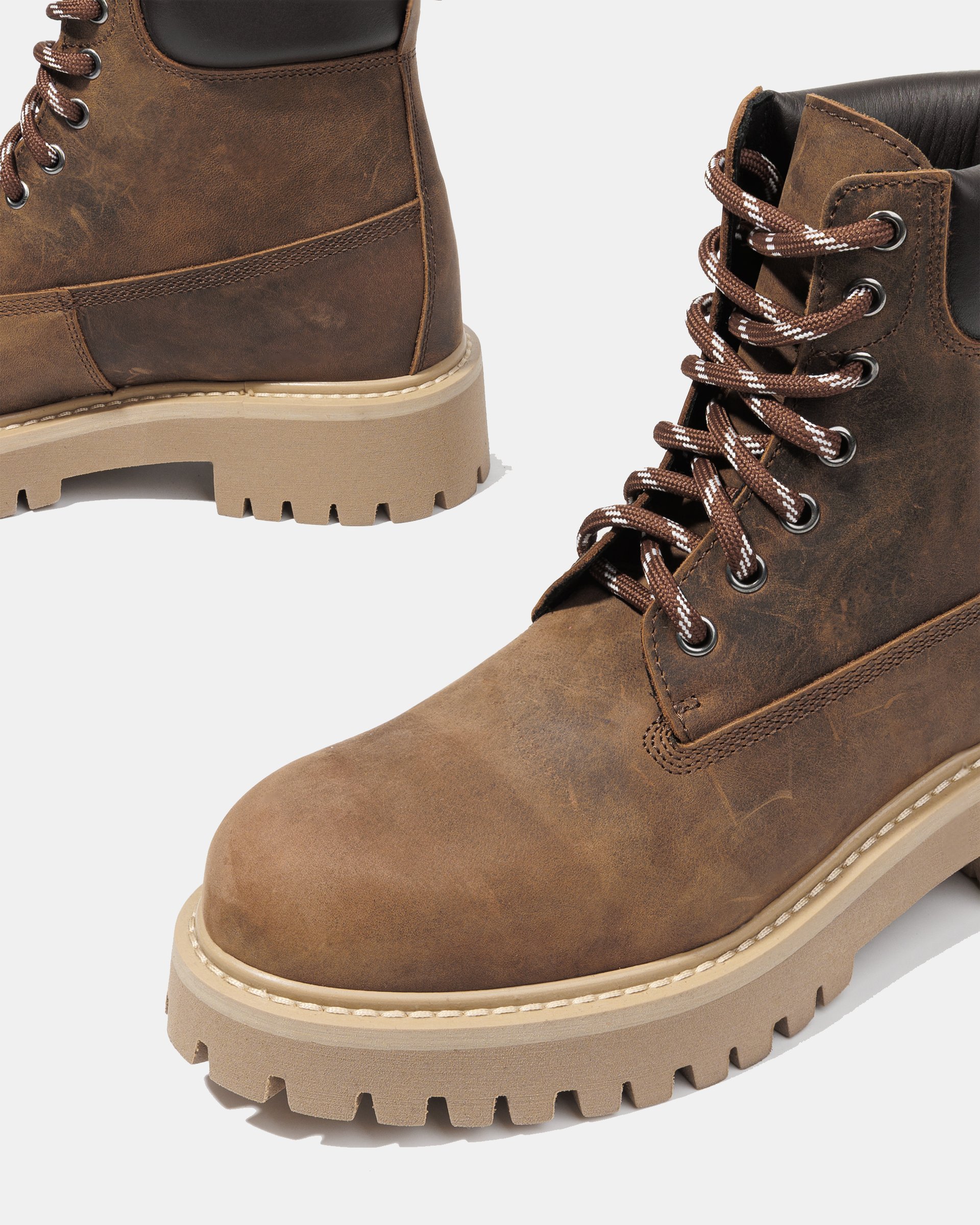 Кожаные ботинки темно-коричневый стиль - Image 4 of 5