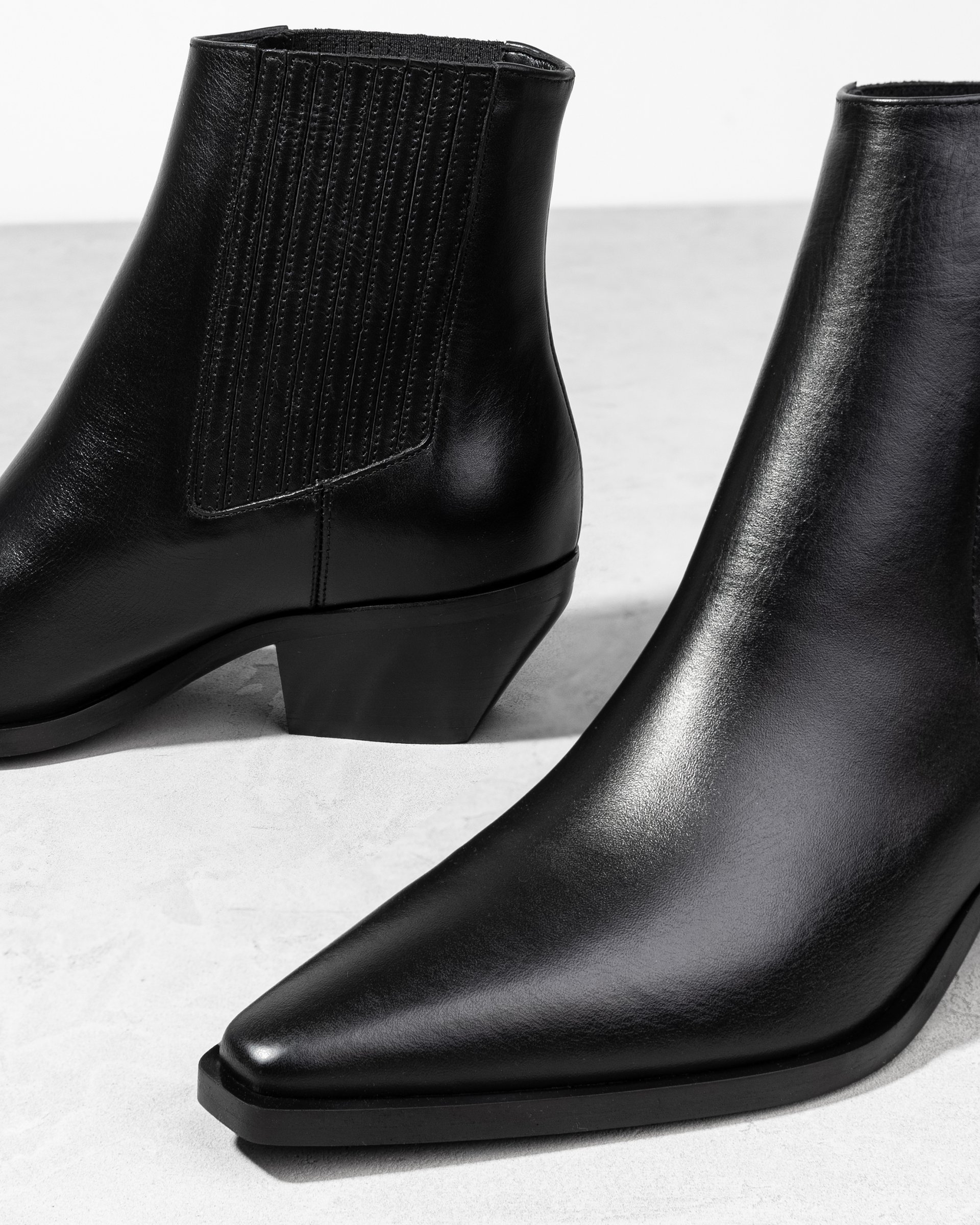 Черные кожаные ботильоны - Image 4 of 5