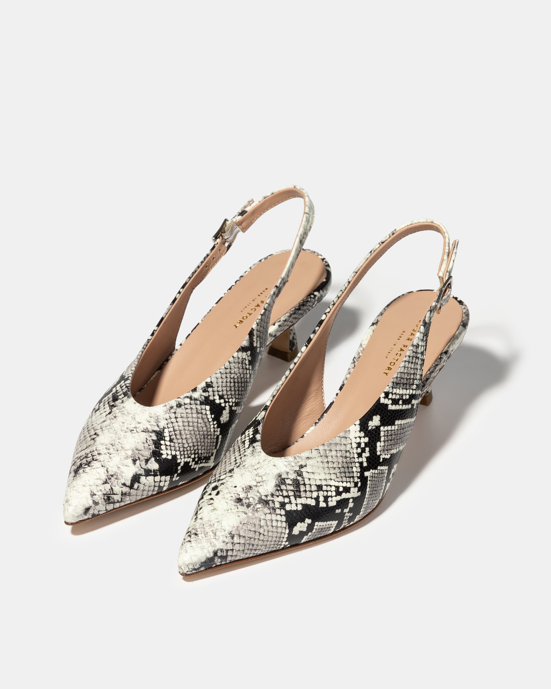 Кожаные туфли с принтом питона - Image 2 of 5