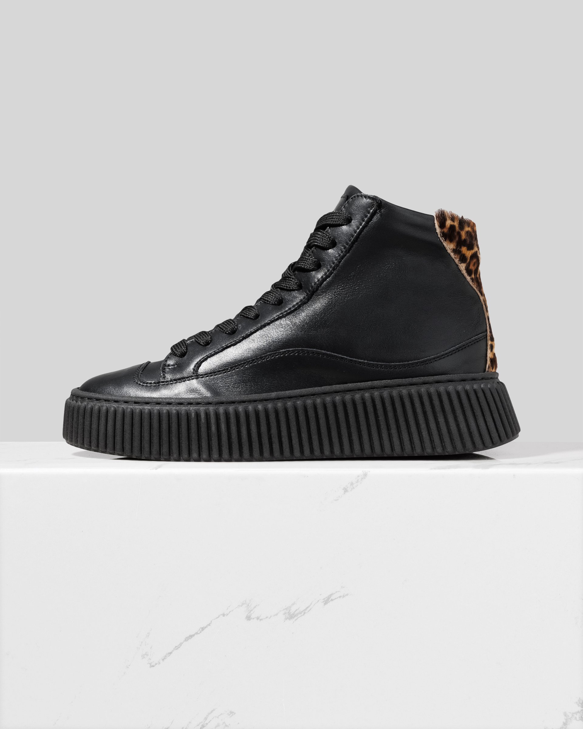 Черные кожаные кеды - Main image