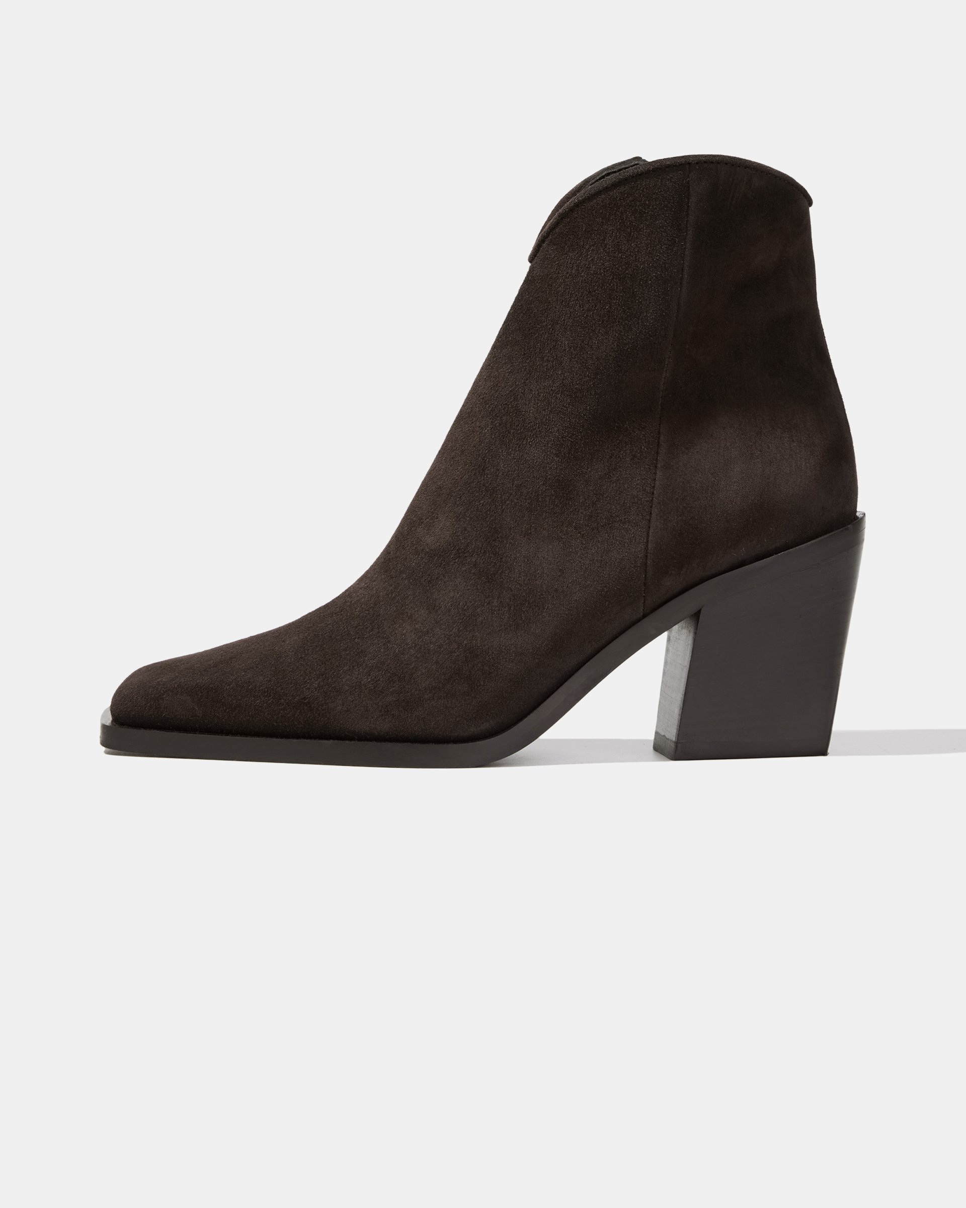 Коричневые замшевые ботильоны - Main image