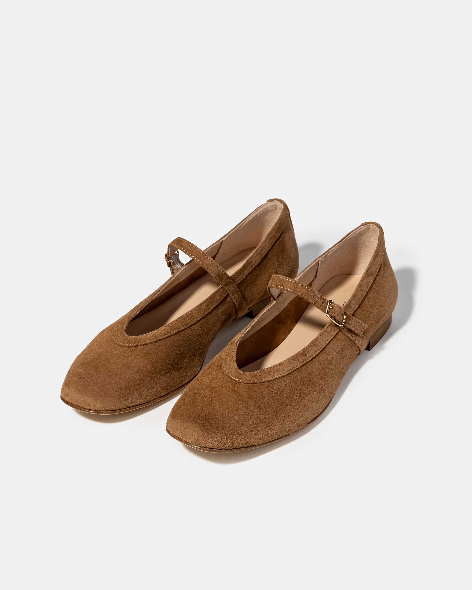 Коричневые замшевые балетки - Image 2 of 4