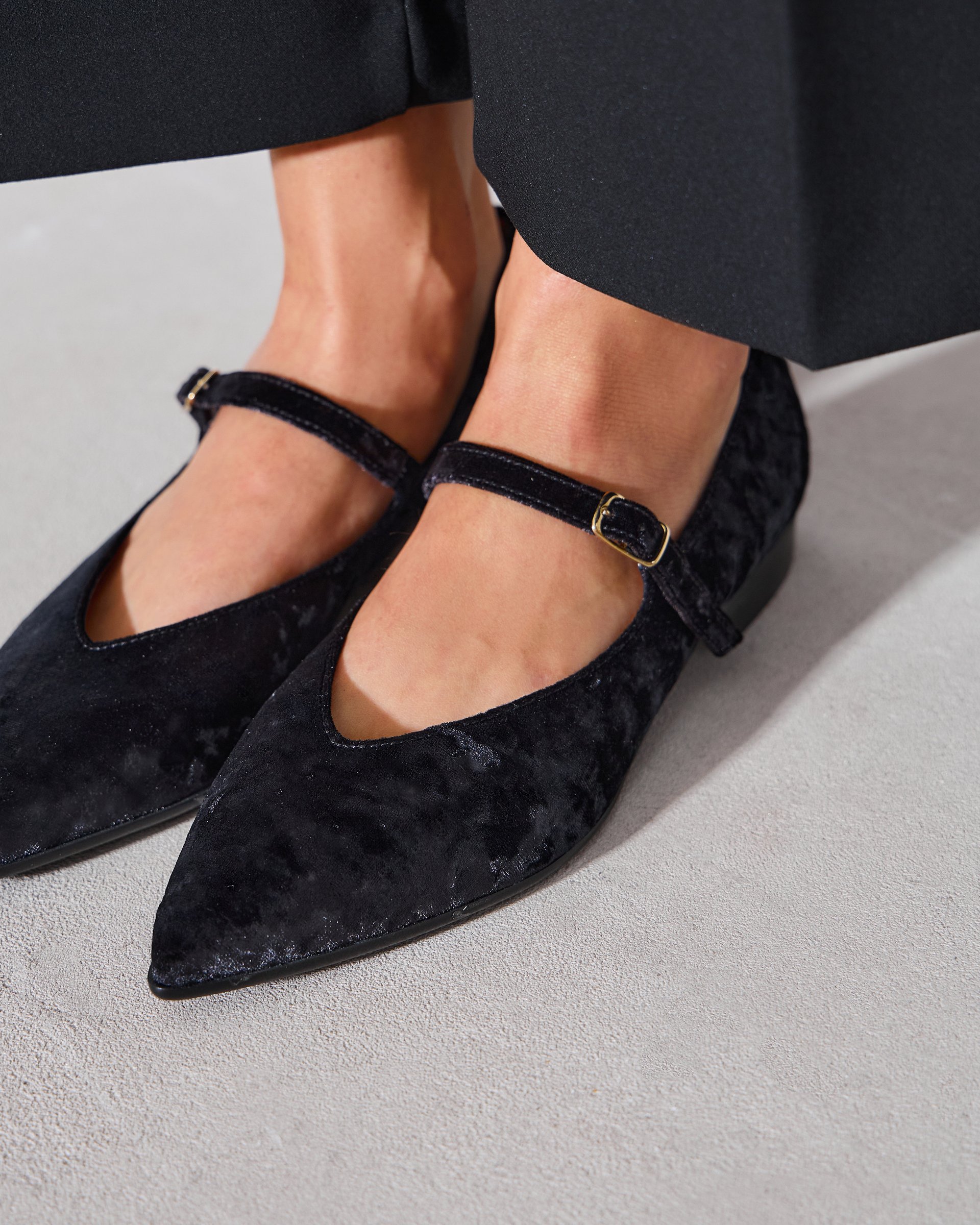 Черные кожаные балетки - Image 7 of 9