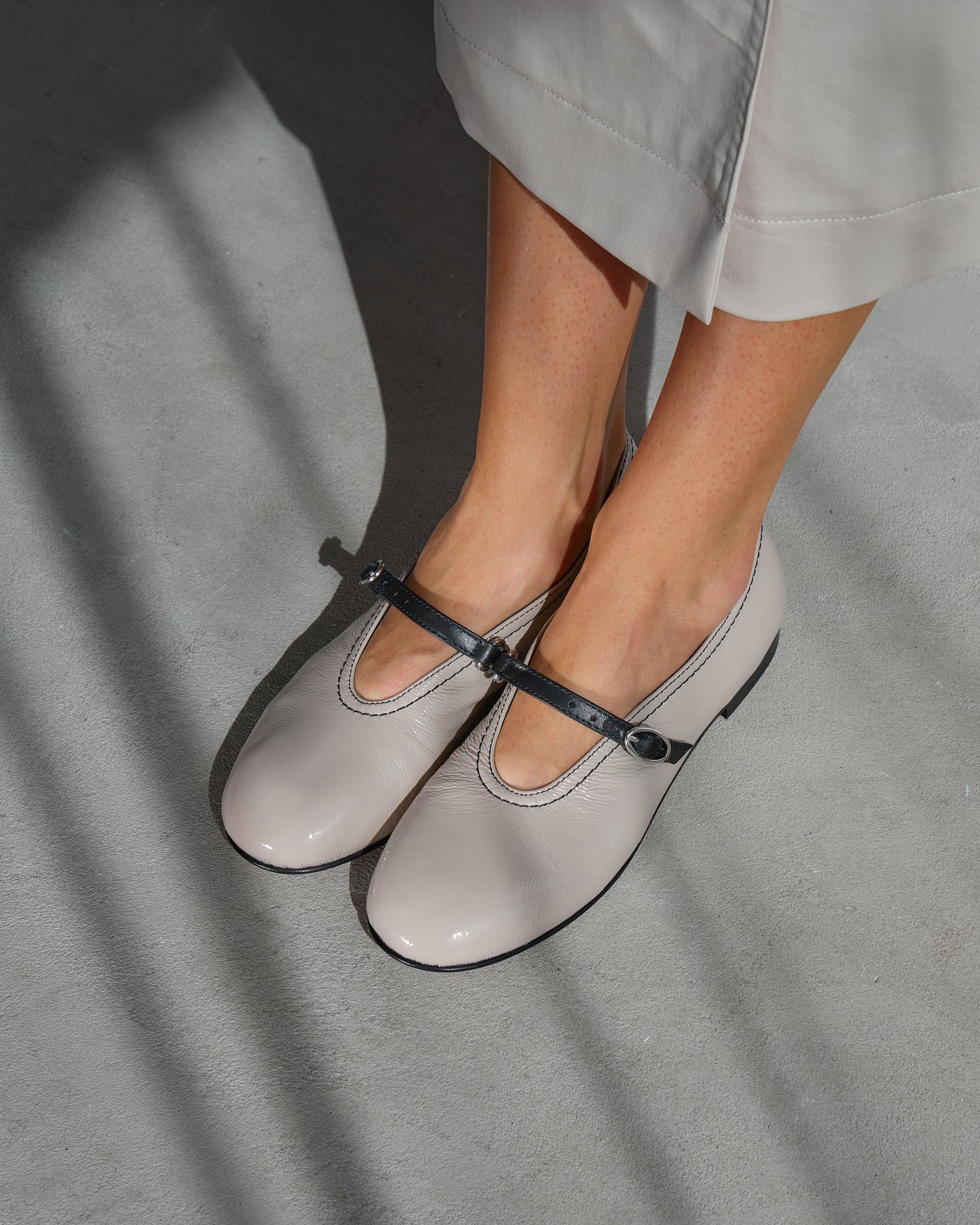 Серые кожаные туфли мэриджейн - Image 5 of 6
