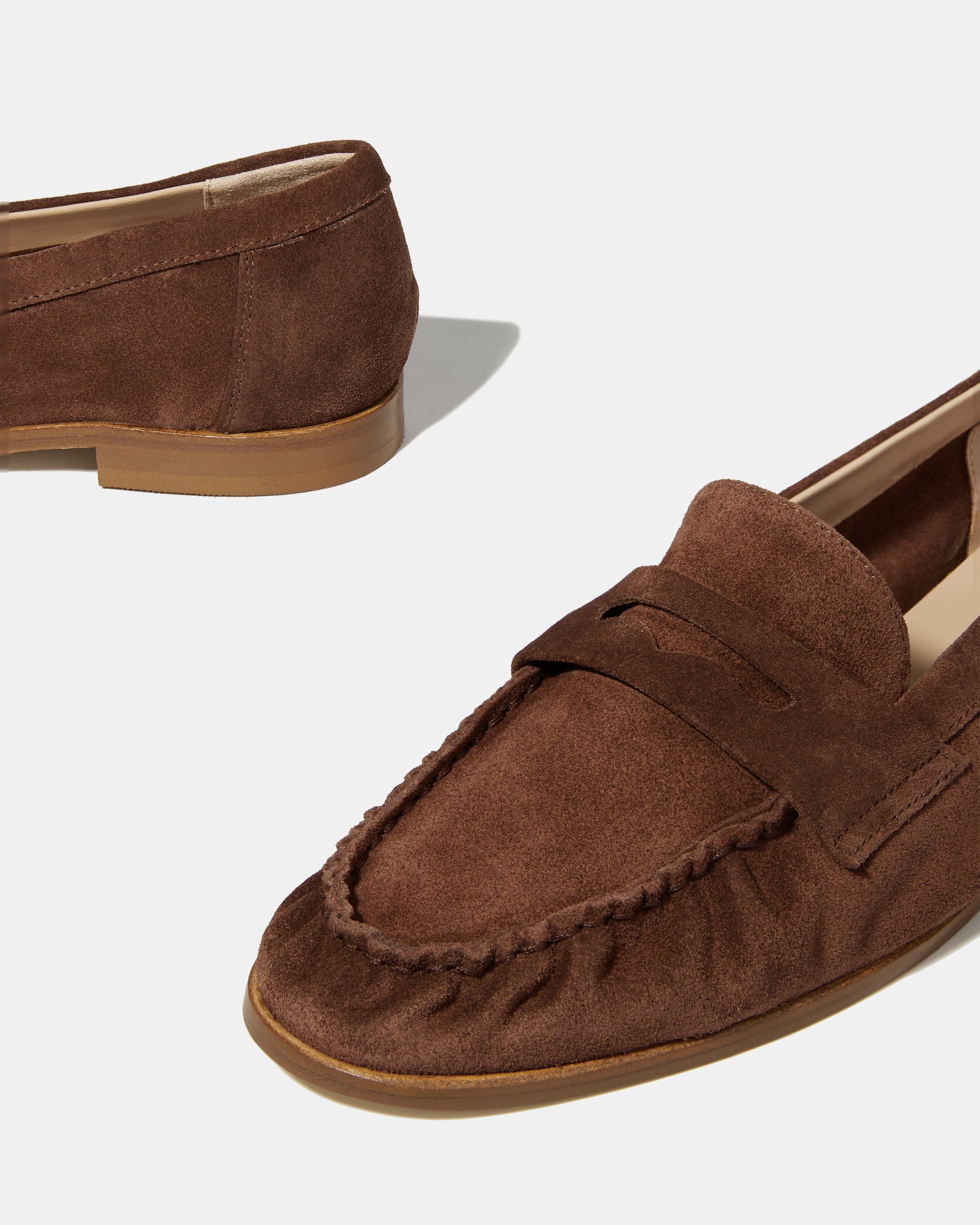 Коричневые замшевые лоферы  - Image 5 of 5