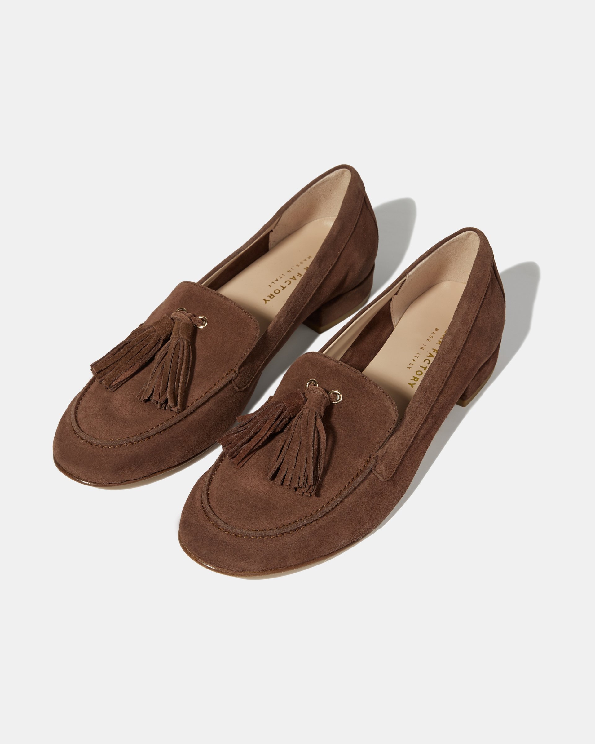 Коричневые замшевые лоферы с декоративными кистями - Image 3 of 5