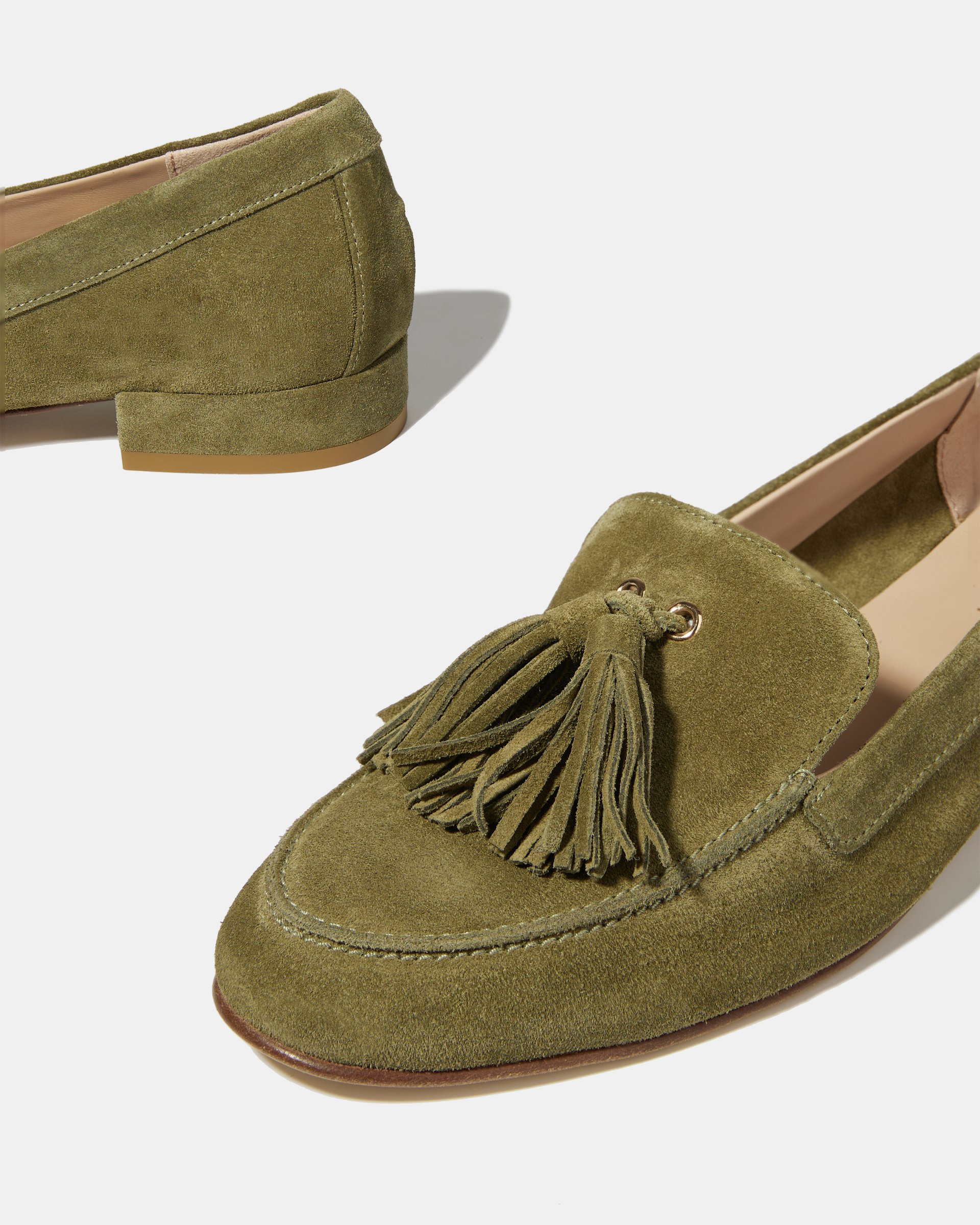 Зеленые замшевые лоферы  - Image 5 of 5