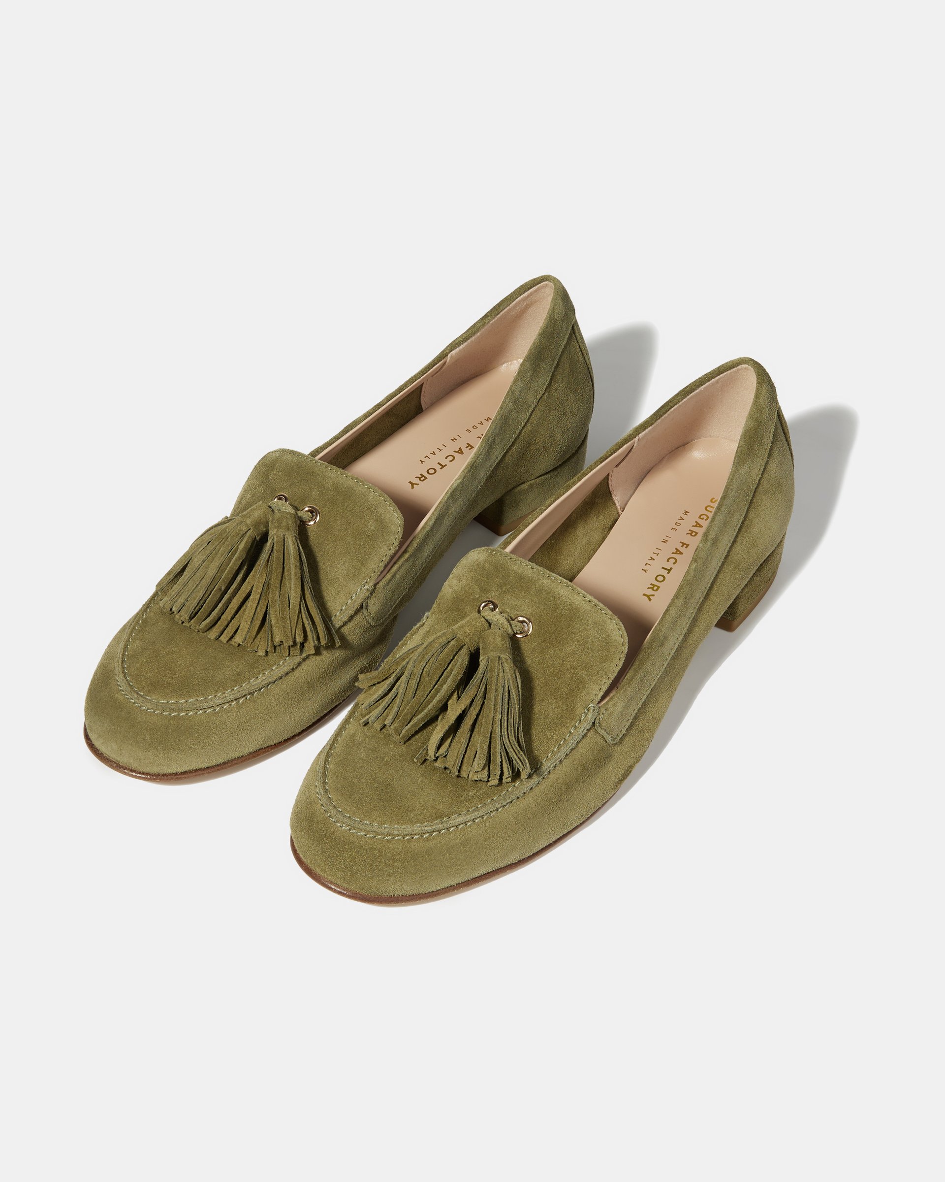 Зеленые замшевые лоферы  - Image 3 of 5