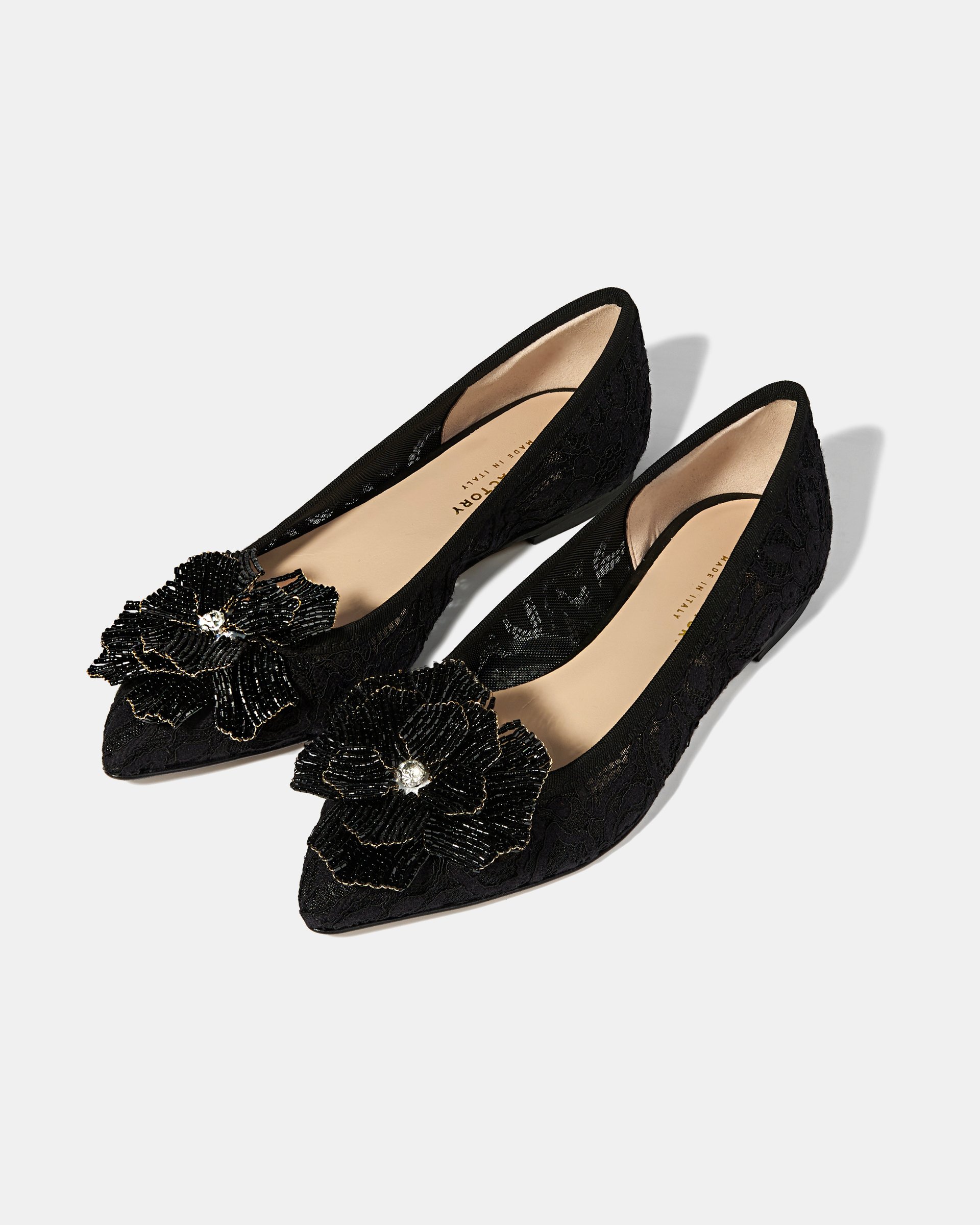 Черные лаконичные туфли из кружева - Image 3 of 5