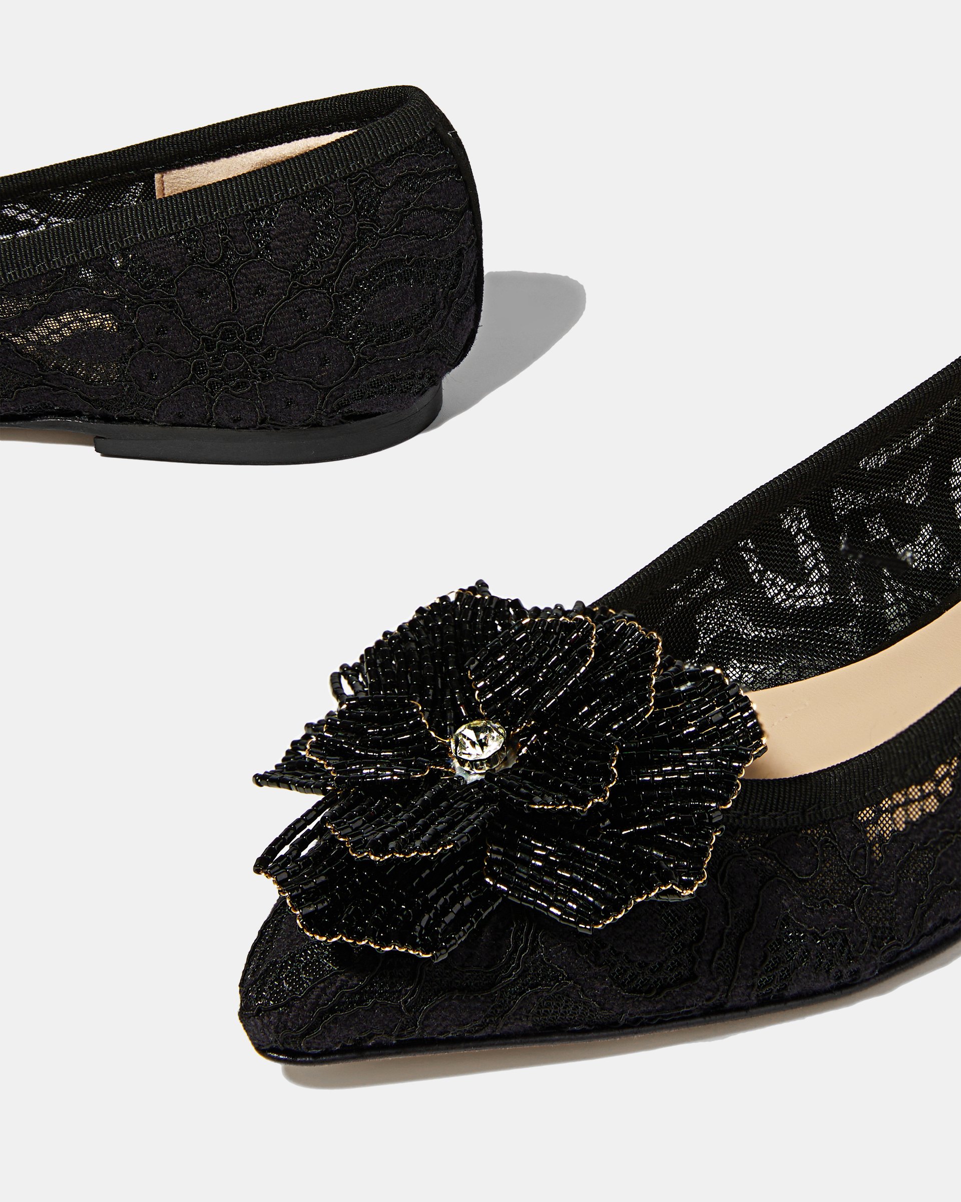Черные лаконичные туфли из кружева - Image 5 of 5
