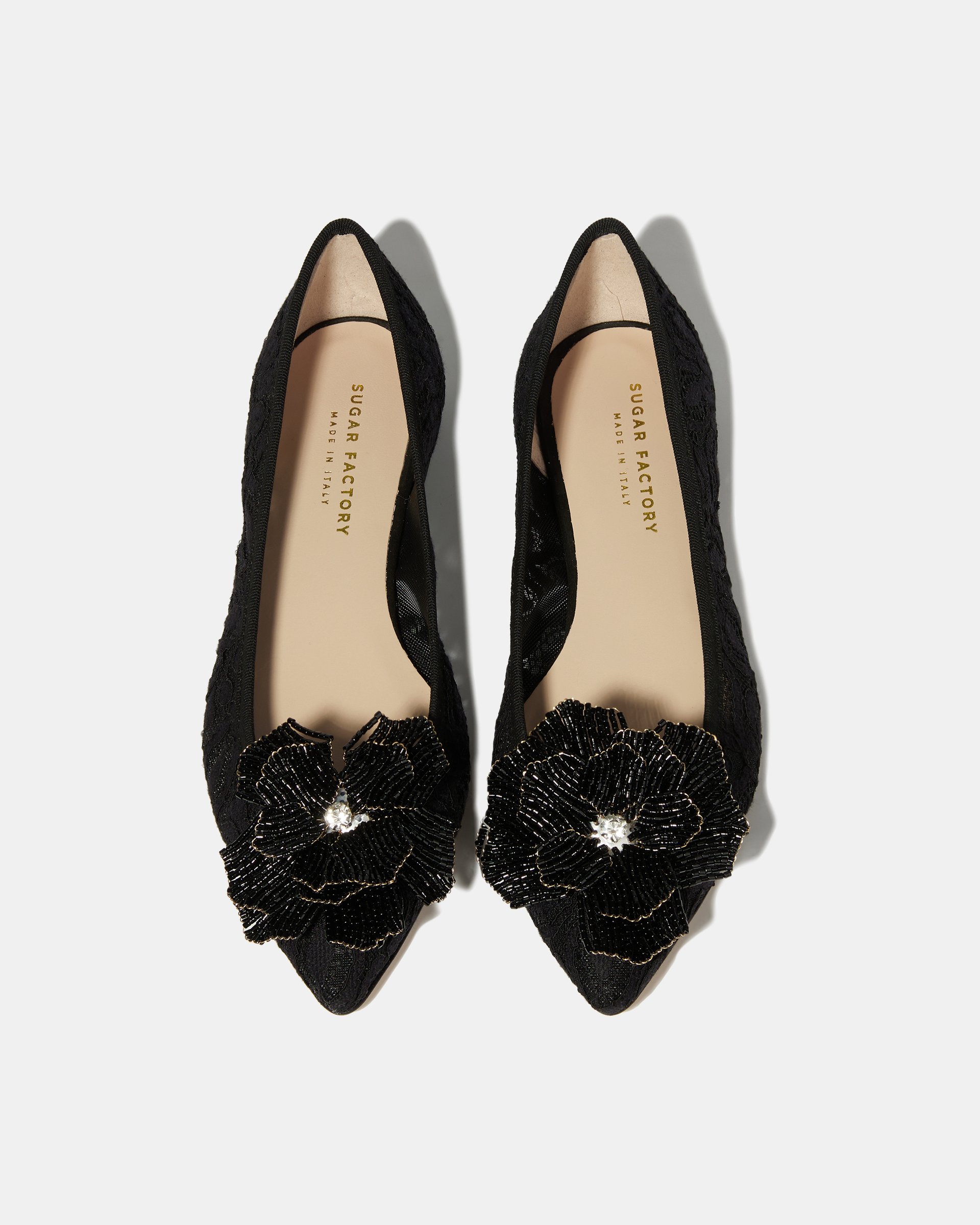 Черные лаконичные туфли из кружева - Image 4 of 5