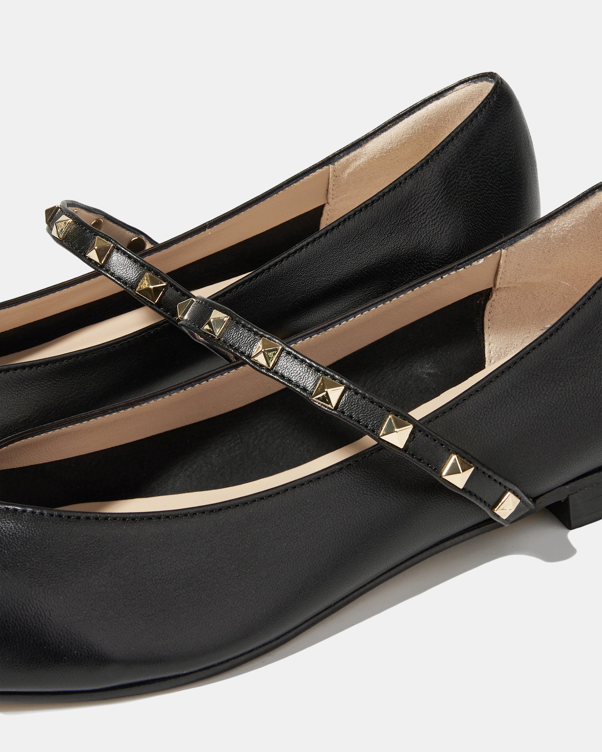 Черные кожаные балетки с ремешком  - Image 5 of 5