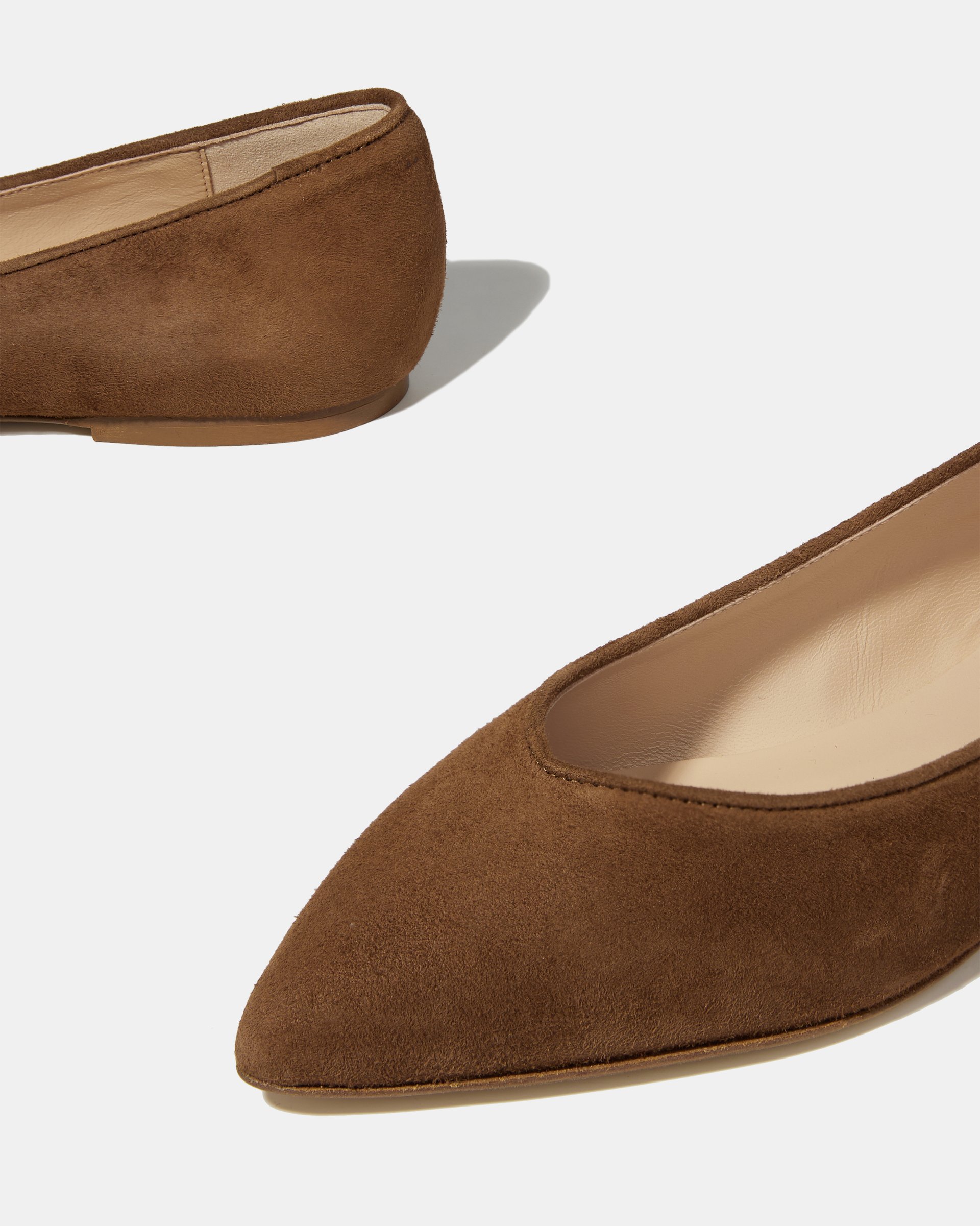 Коричневые замшевые балетки - Image 5 of 5