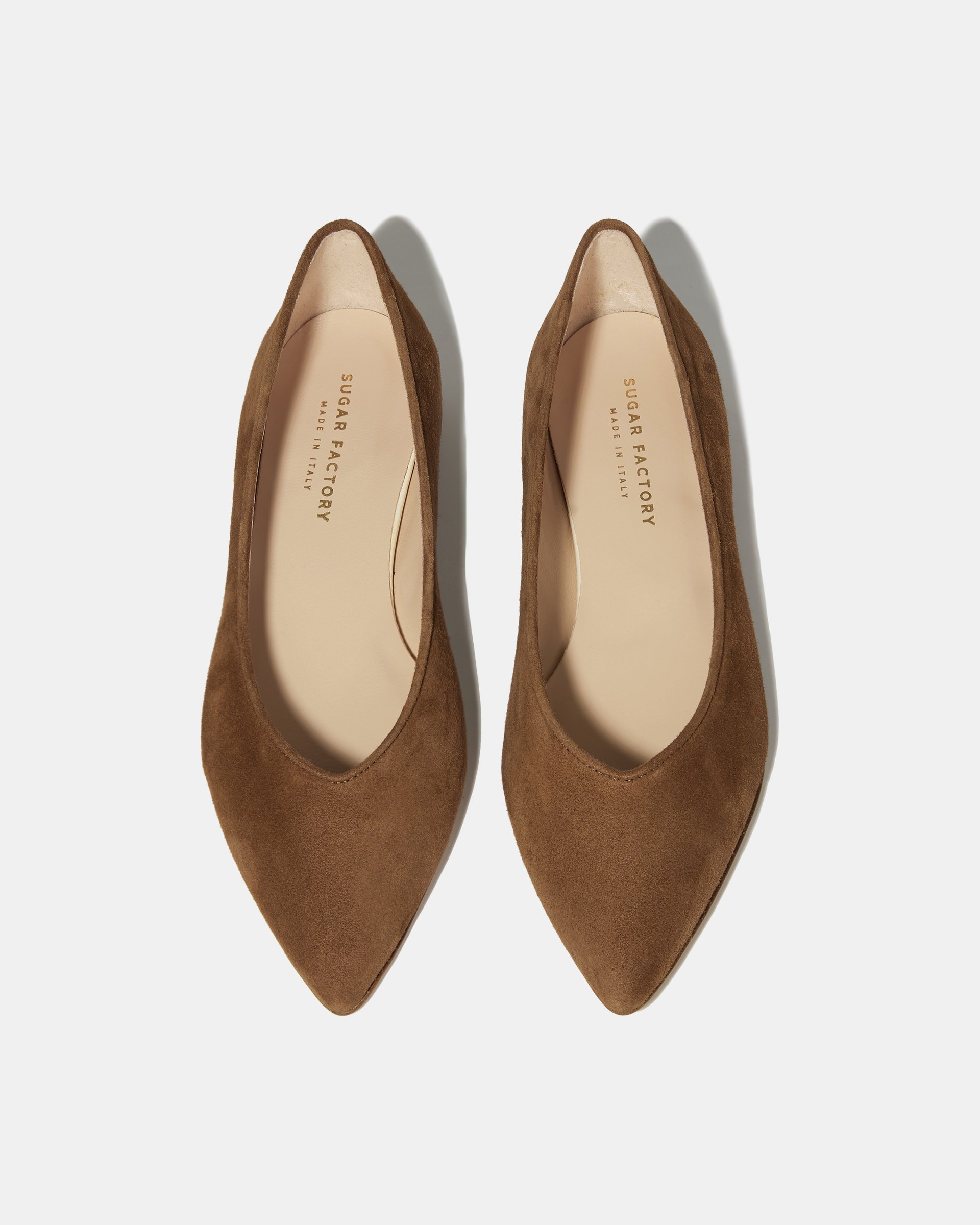 Коричневые замшевые балетки - Image 4 of 5