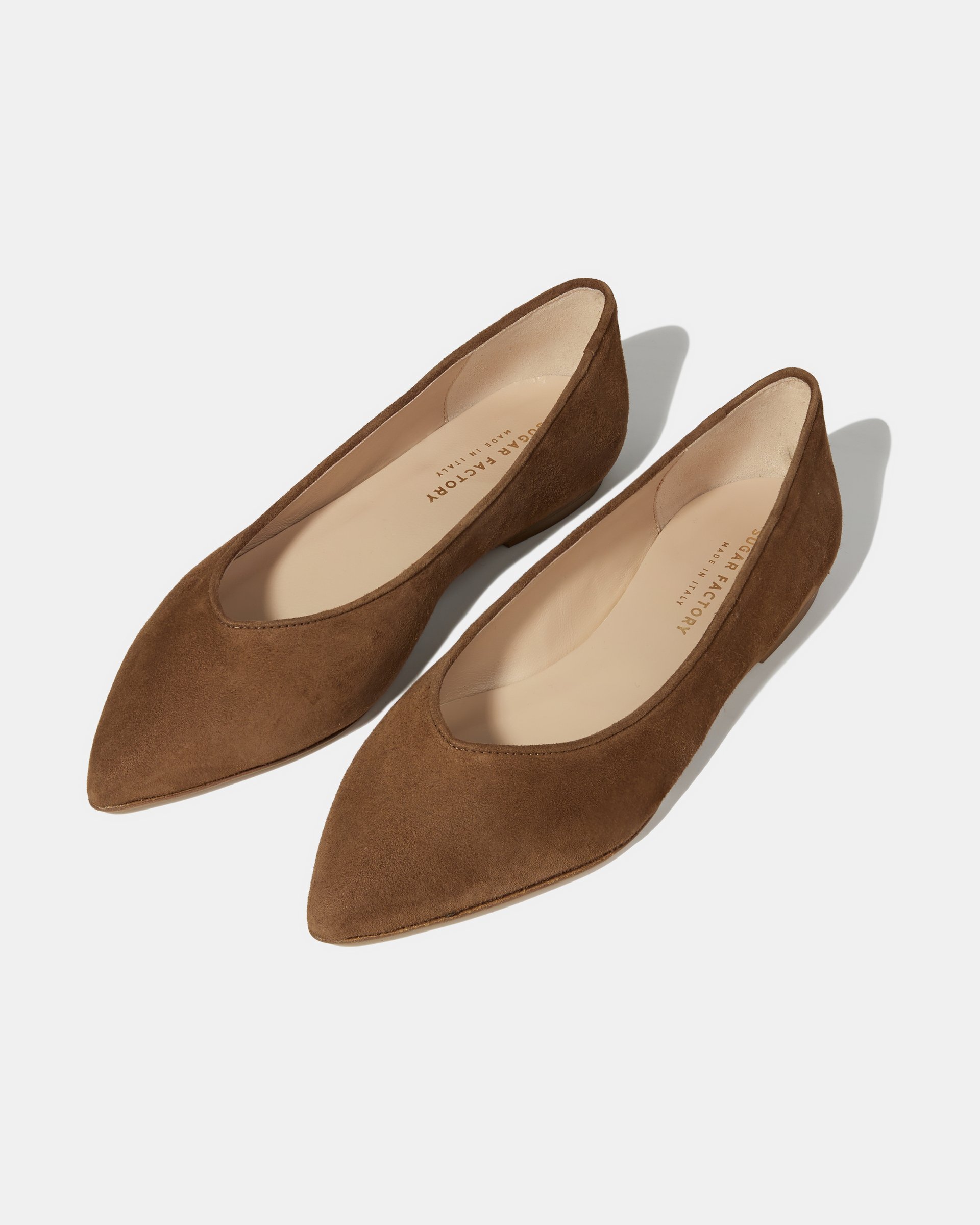 Коричневые замшевые балетки - Image 3 of 5