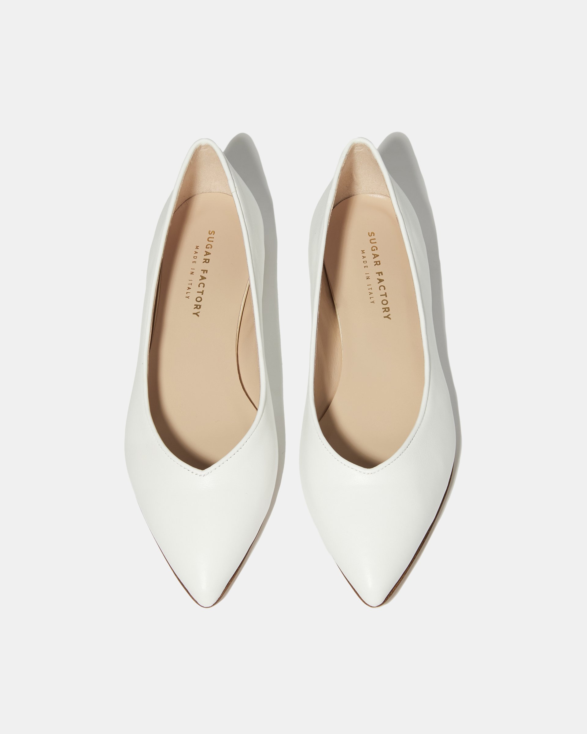 Белые балетки из натуральной кожи - Image 4 of 5