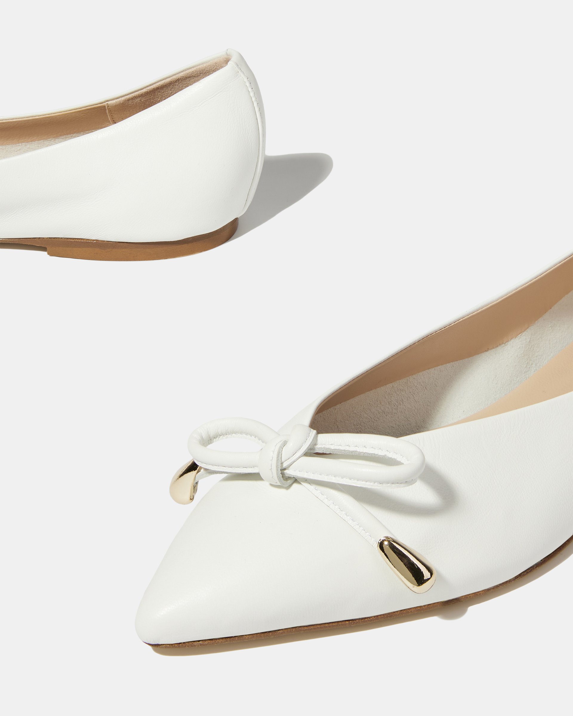 Белые балетки из натуральной кожи  - Image 5 of 5