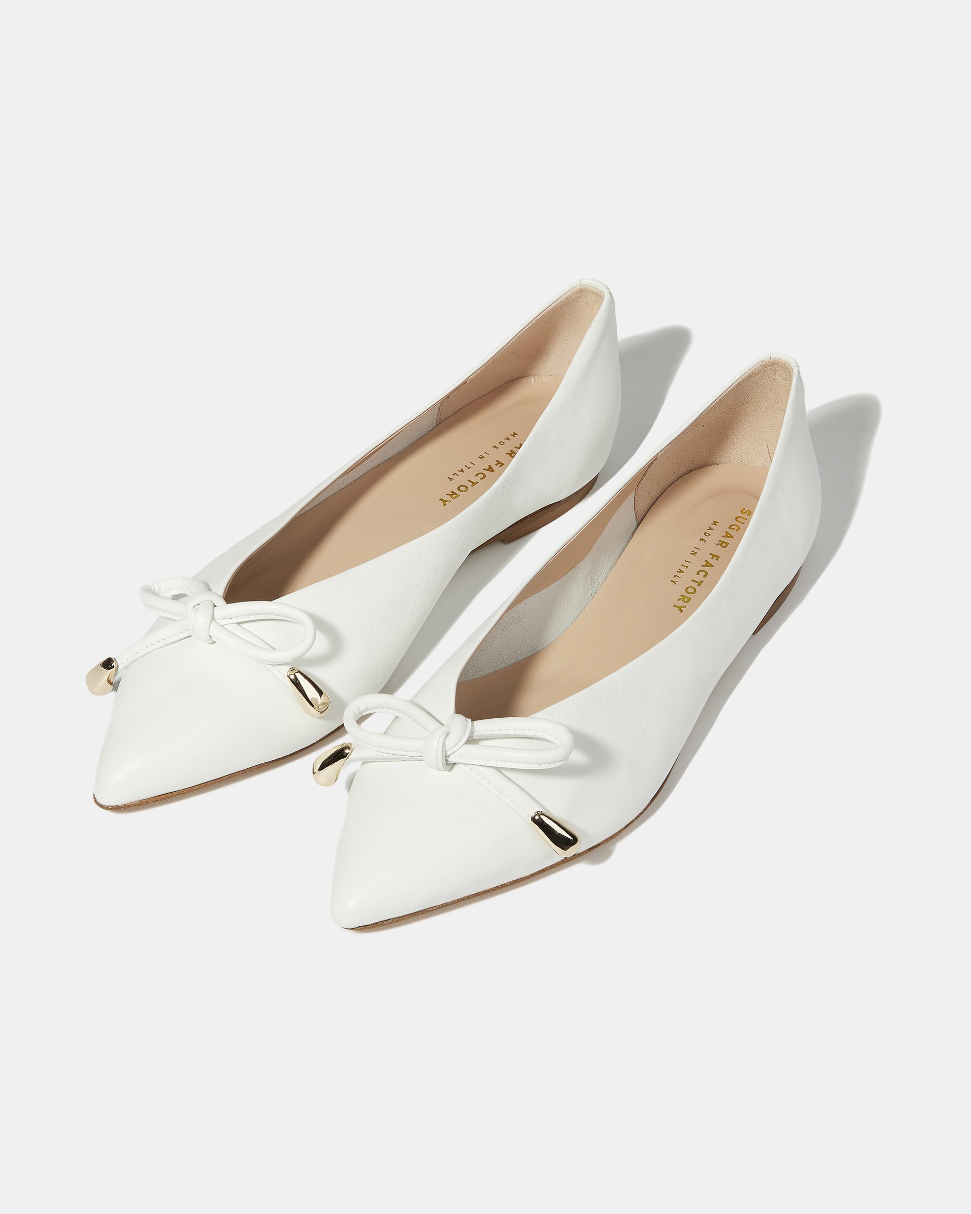 Белые балетки из натуральной кожи  - Image 4 of 5