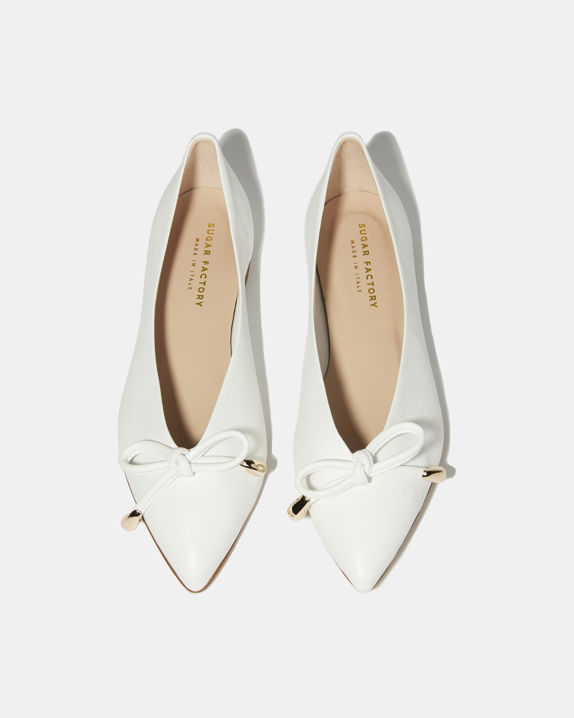 Белые балетки из натуральной кожи  - Image 3 of 5