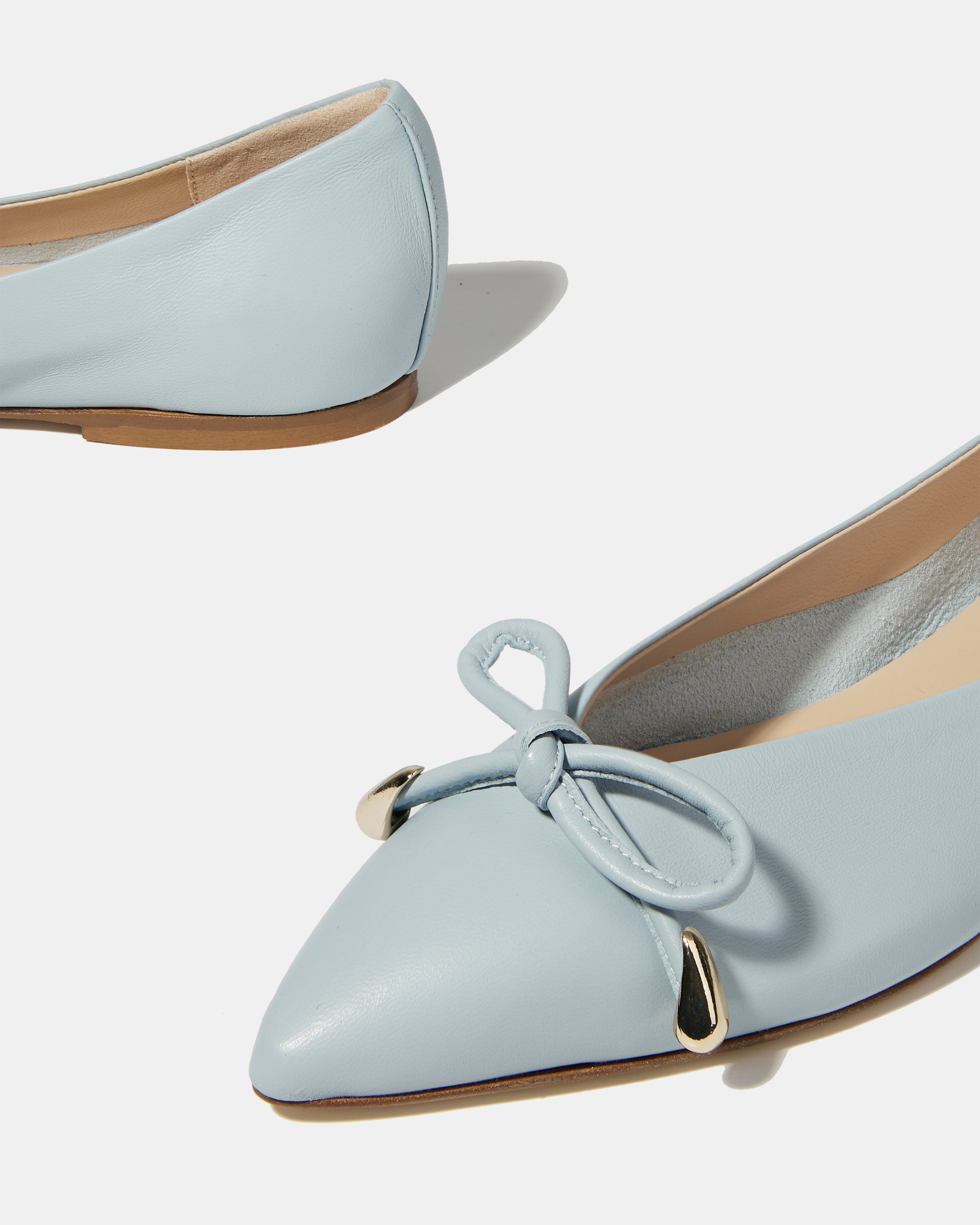 Голубые балетки из натуральной кожи  - Image 5 of 5