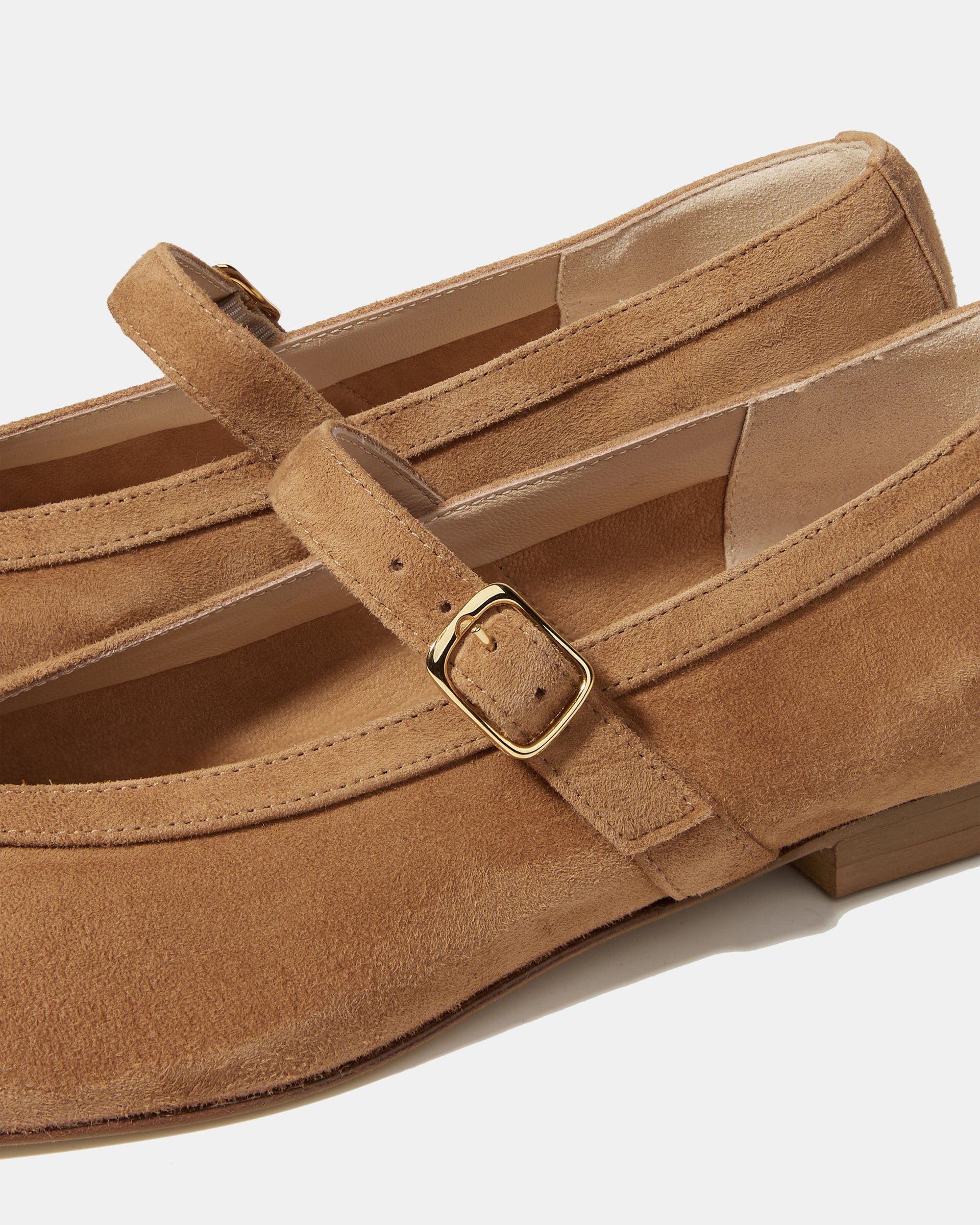 Коричневые балетки из натуральной замши - Image 5 of 5