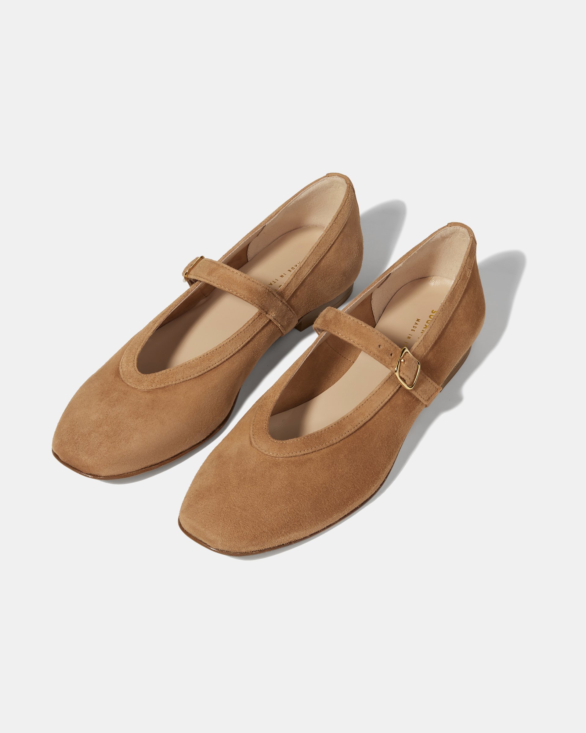 Коричневые балетки из натуральной замши - Image 4 of 5