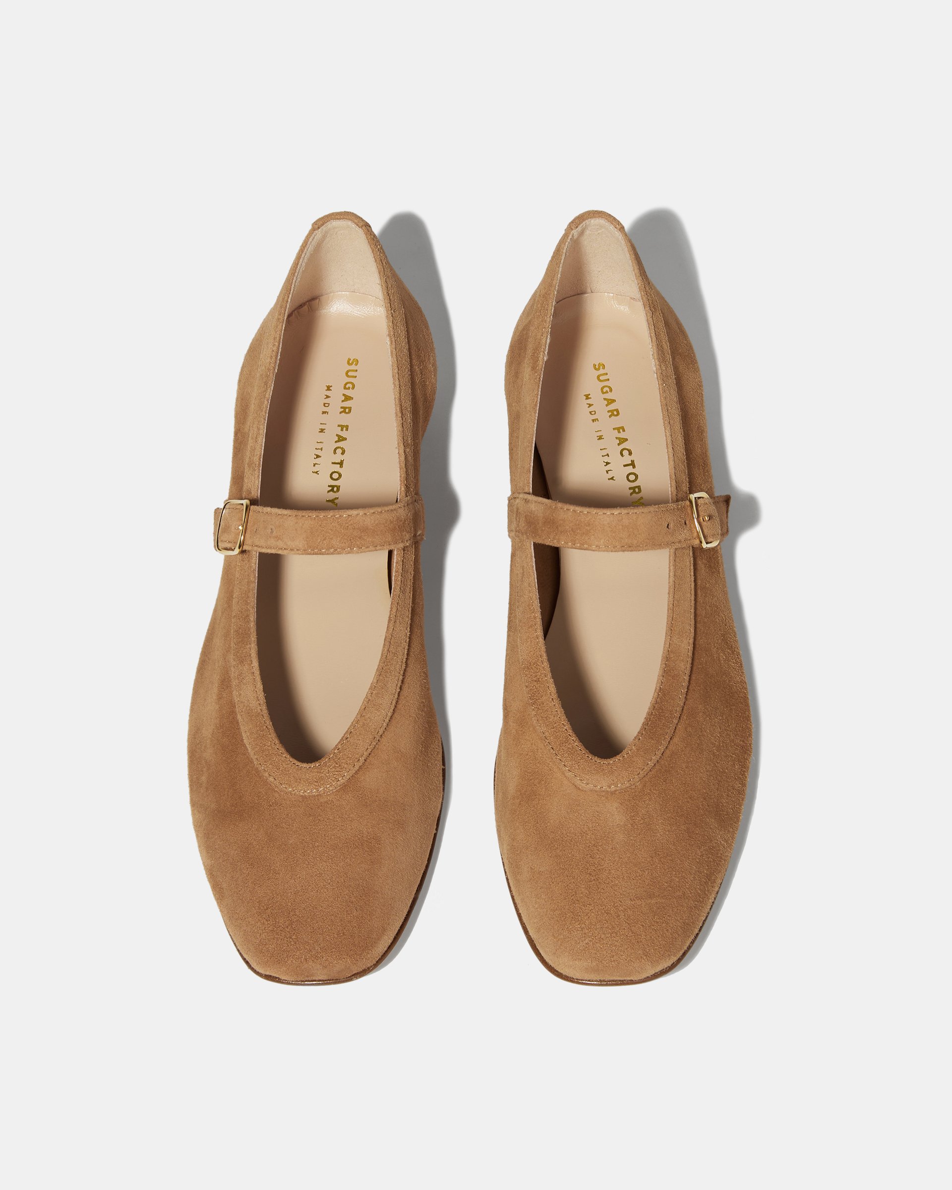 Коричневые балетки из натуральной замши - Image 3 of 5