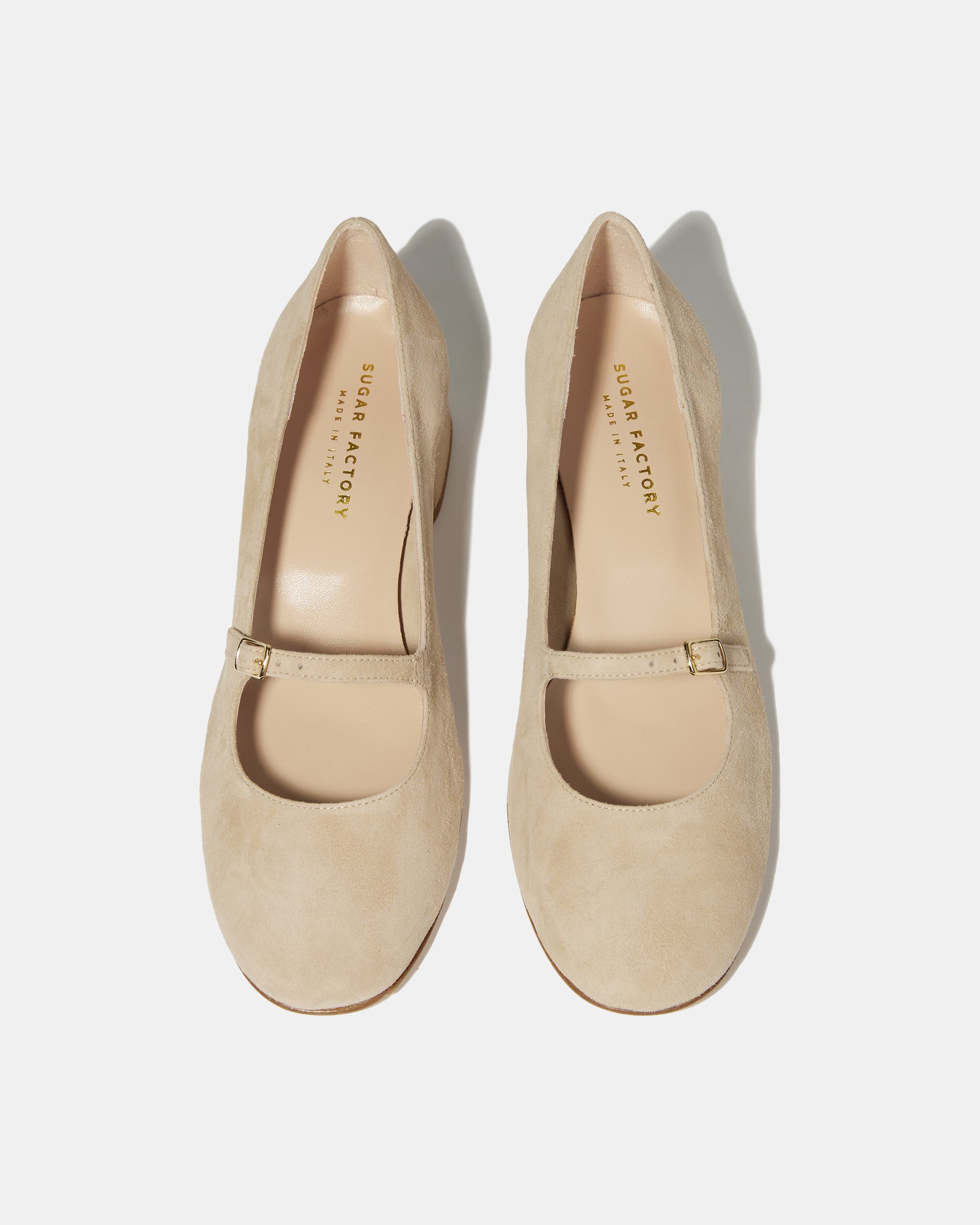 Бежевые замшевые туфли-мери джейн - Image 4 of 5