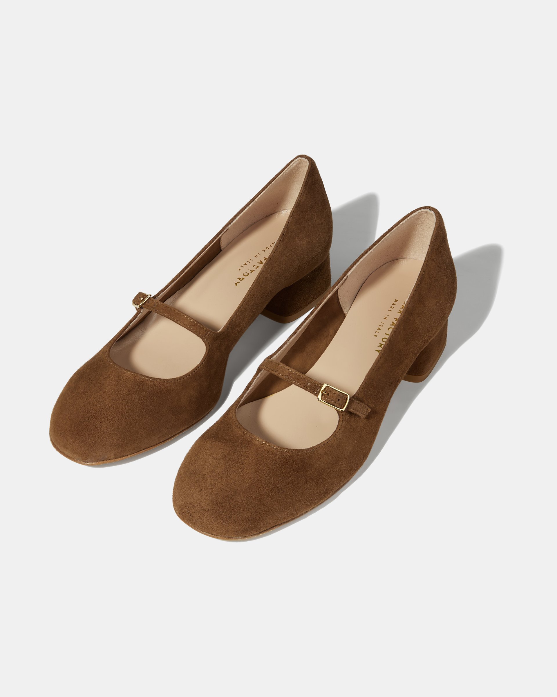 Коричневые замшевые туфли  - Image 2 of 5