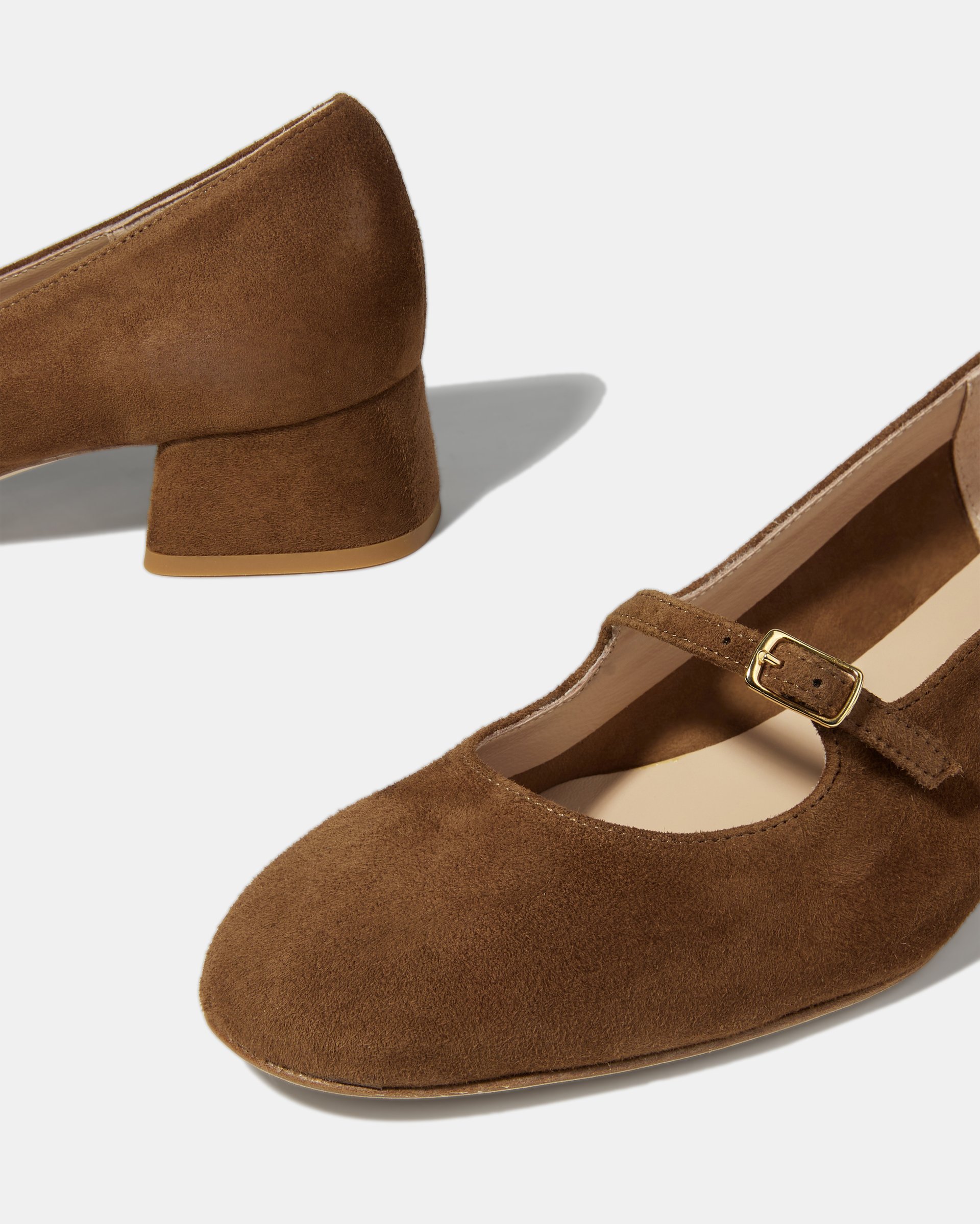 Коричневые замшевые туфли  - Image 4 of 5