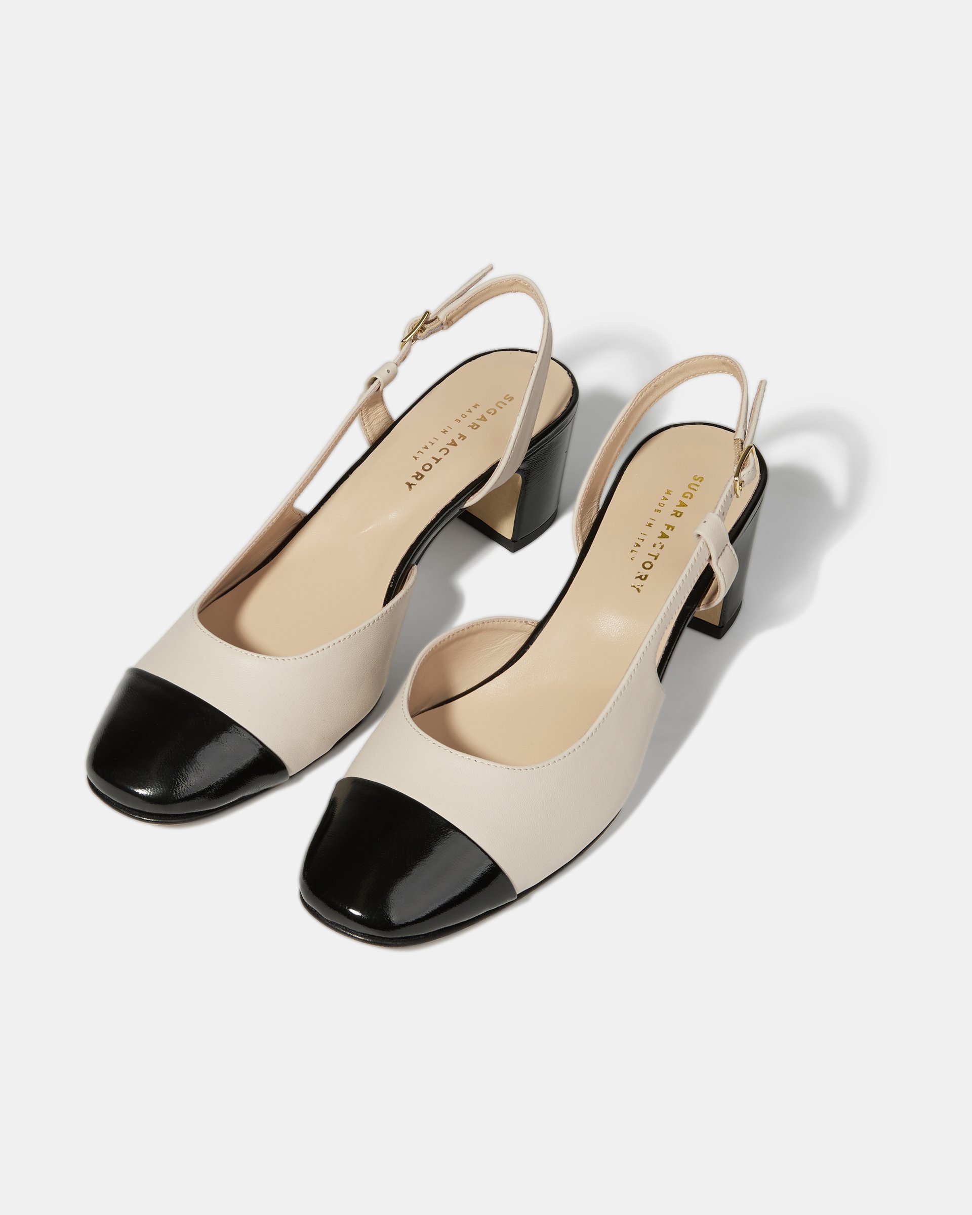 Двухцветные туфли из натуральной кожи - Image 3 of 5